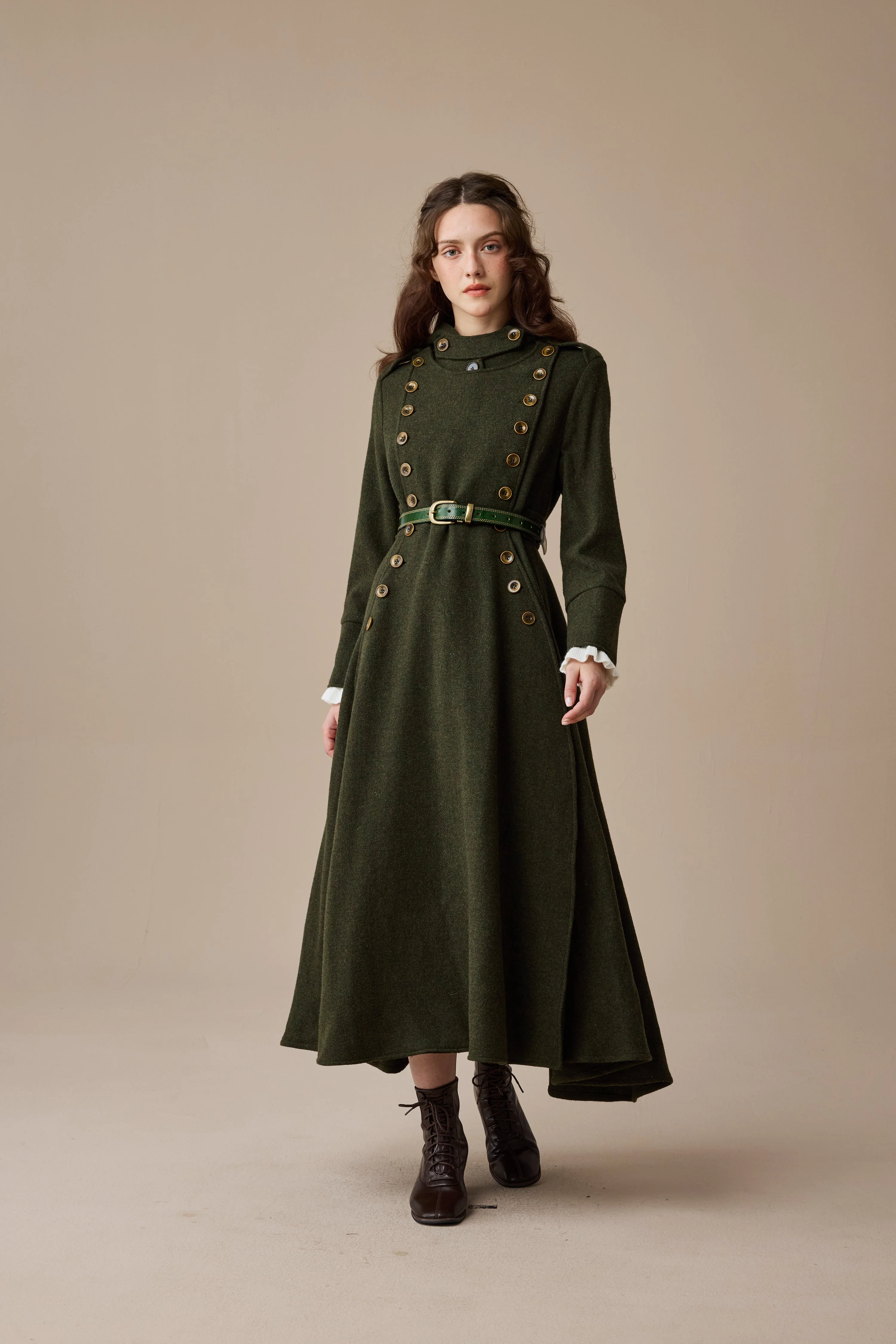 Monica 31 | 100% Wool  Double Breasted Coat - Image 9