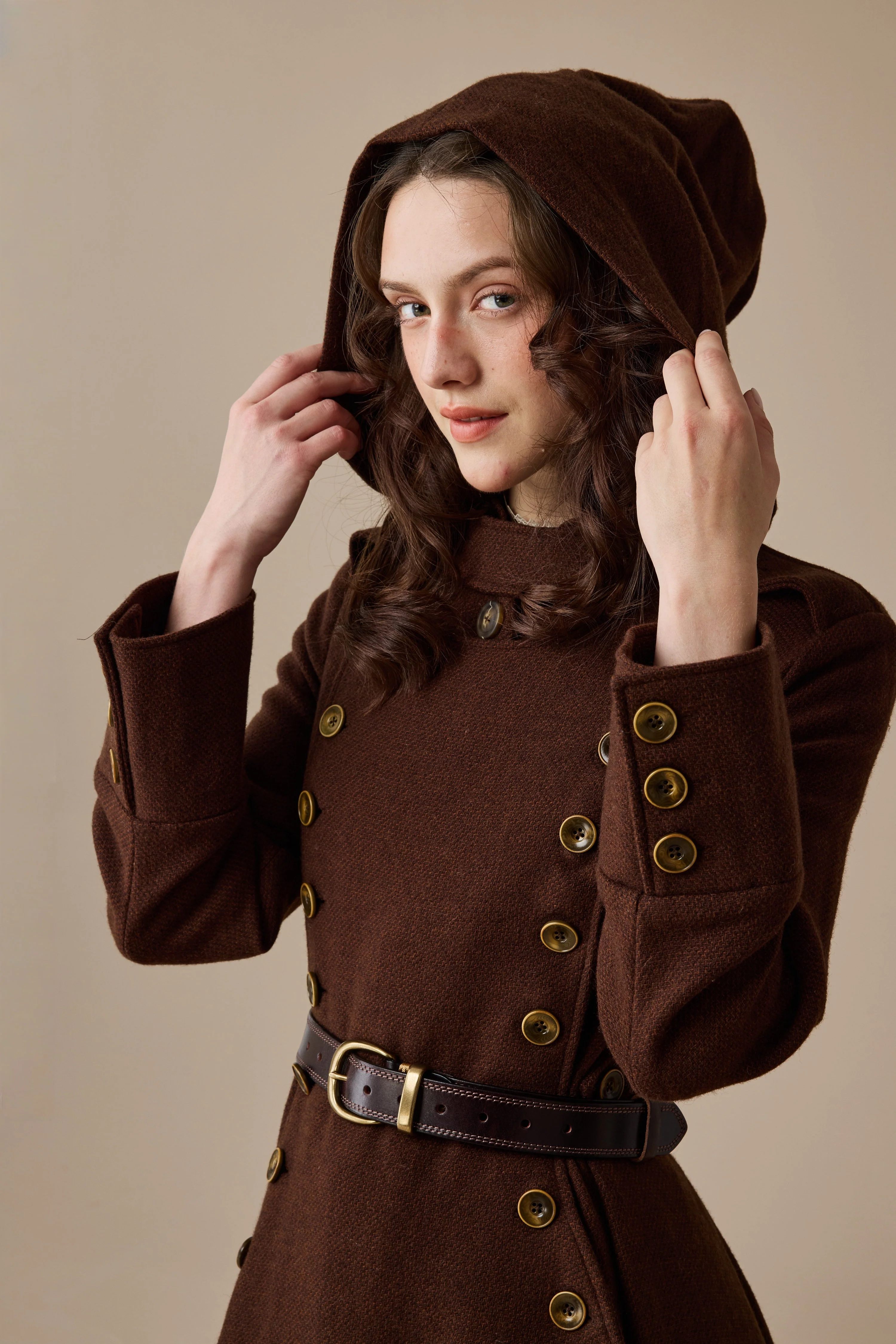 Monica 31 | 100% Wool  Double Breasted Coat - Image 11