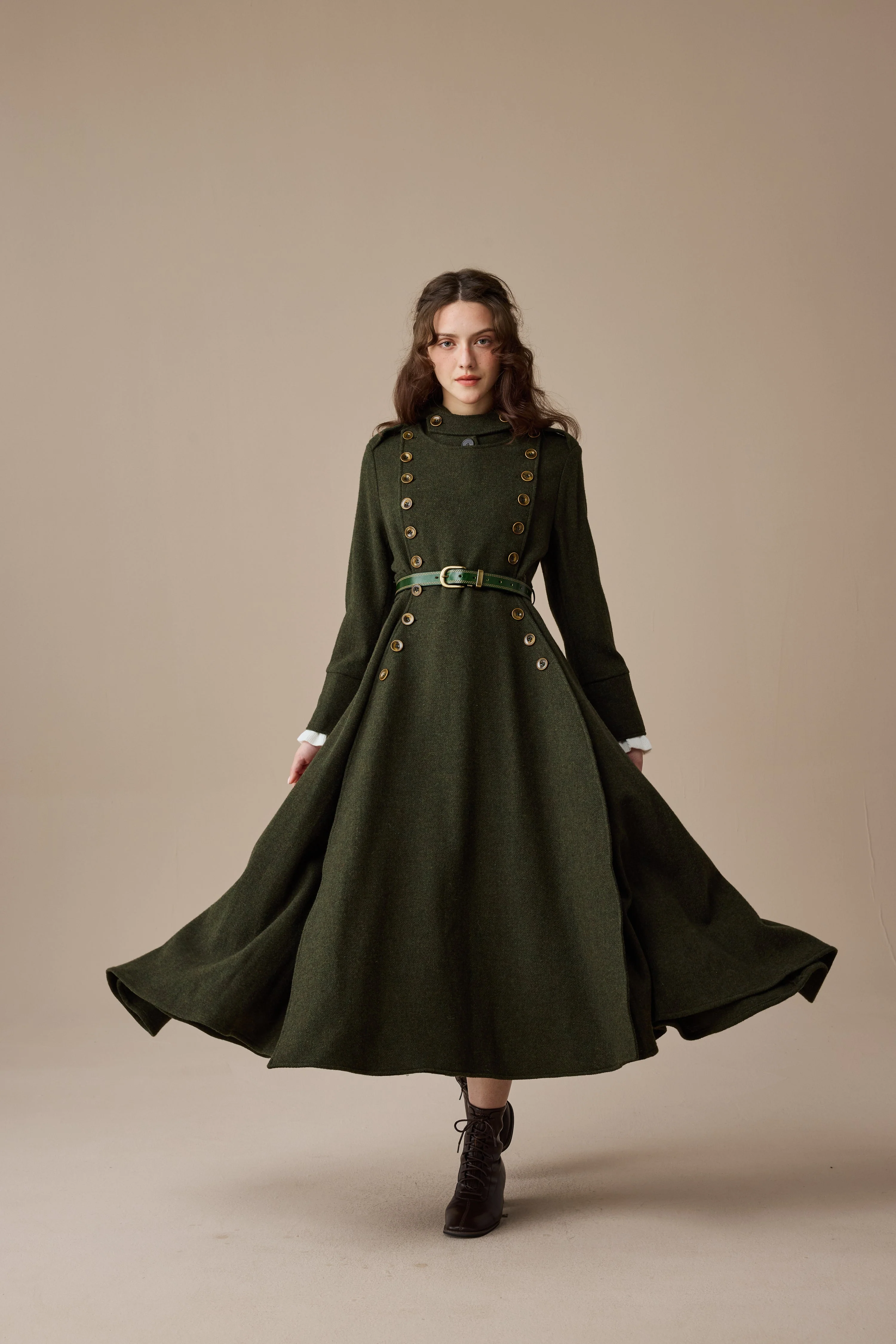 Monica 31 | 100% Wool  Double Breasted Coat - Image 15