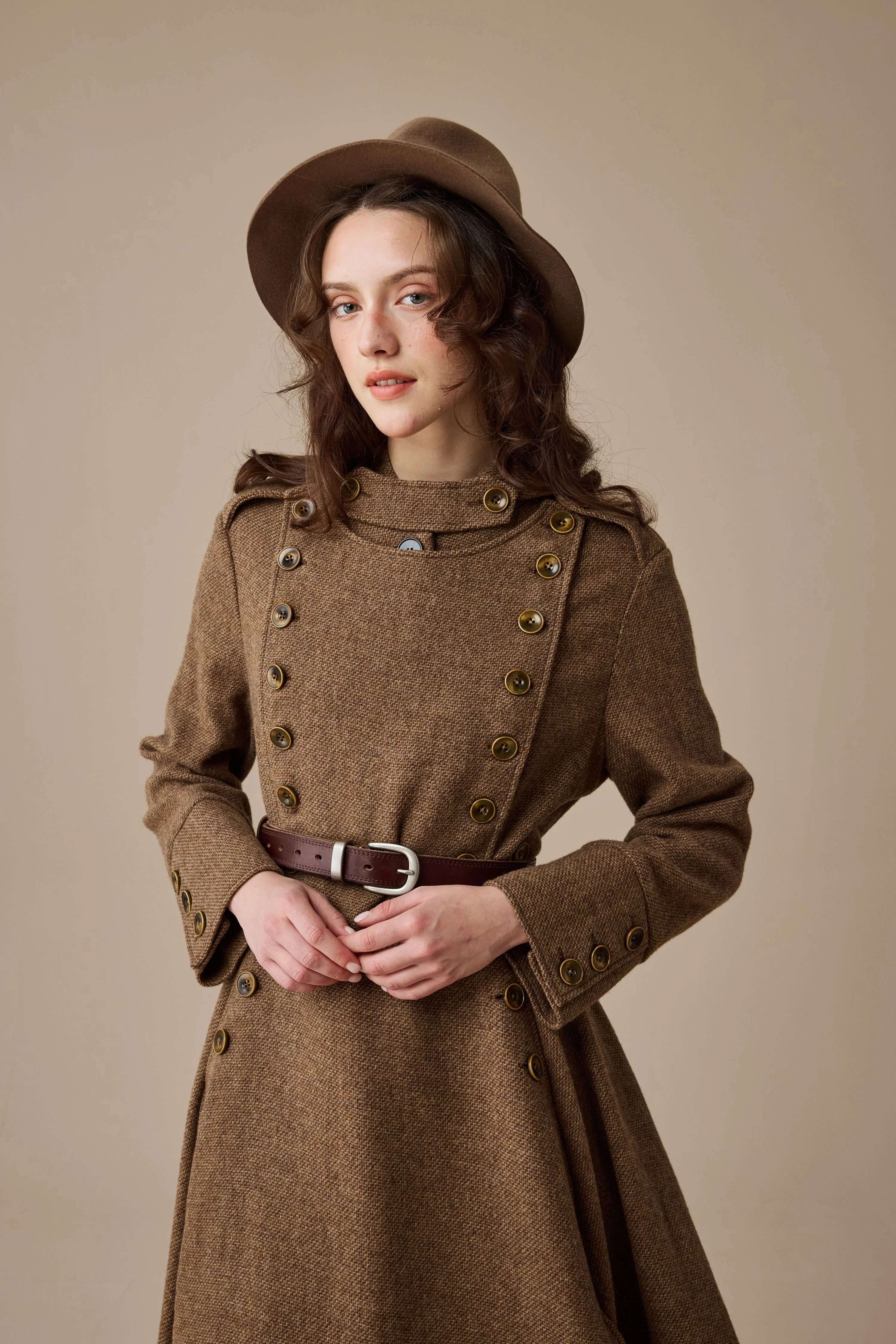 Monica 31 | 100% Wool  Double Breasted Coat - Image 11