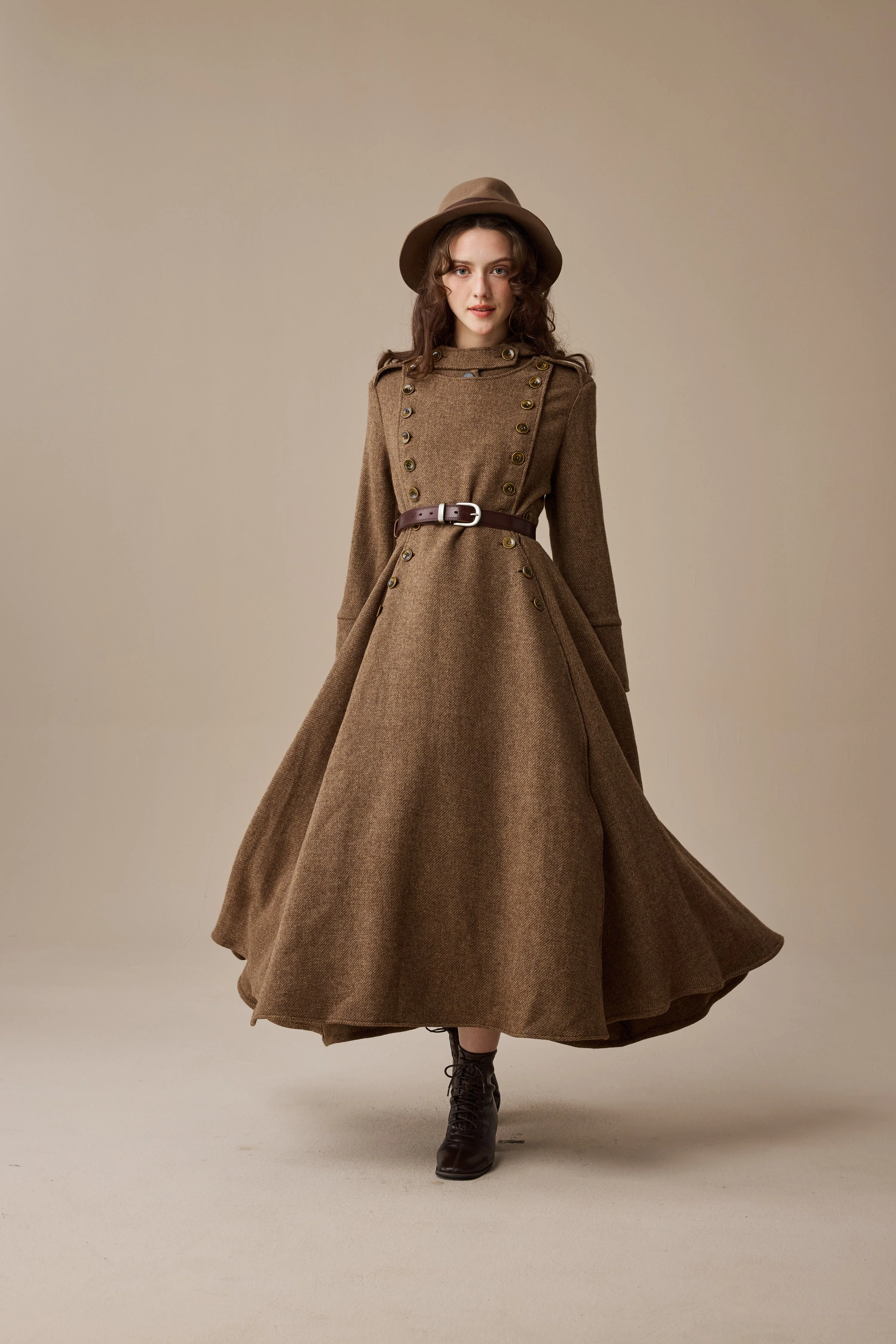 Monica 31 | 100% Wool  Double Breasted Coat - Image 6