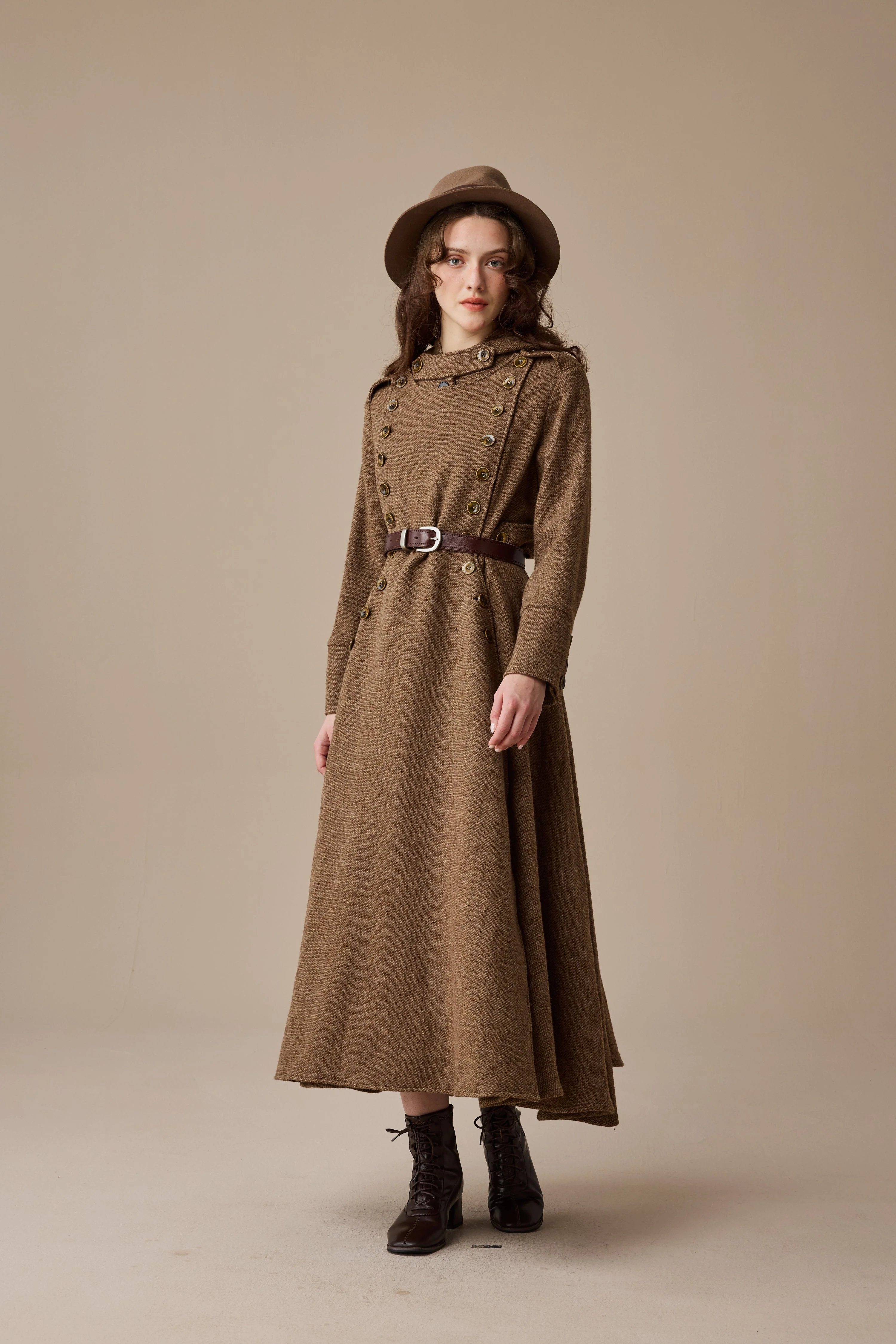 Monica 31 | 100% Wool  Double Breasted Coat - Image 7