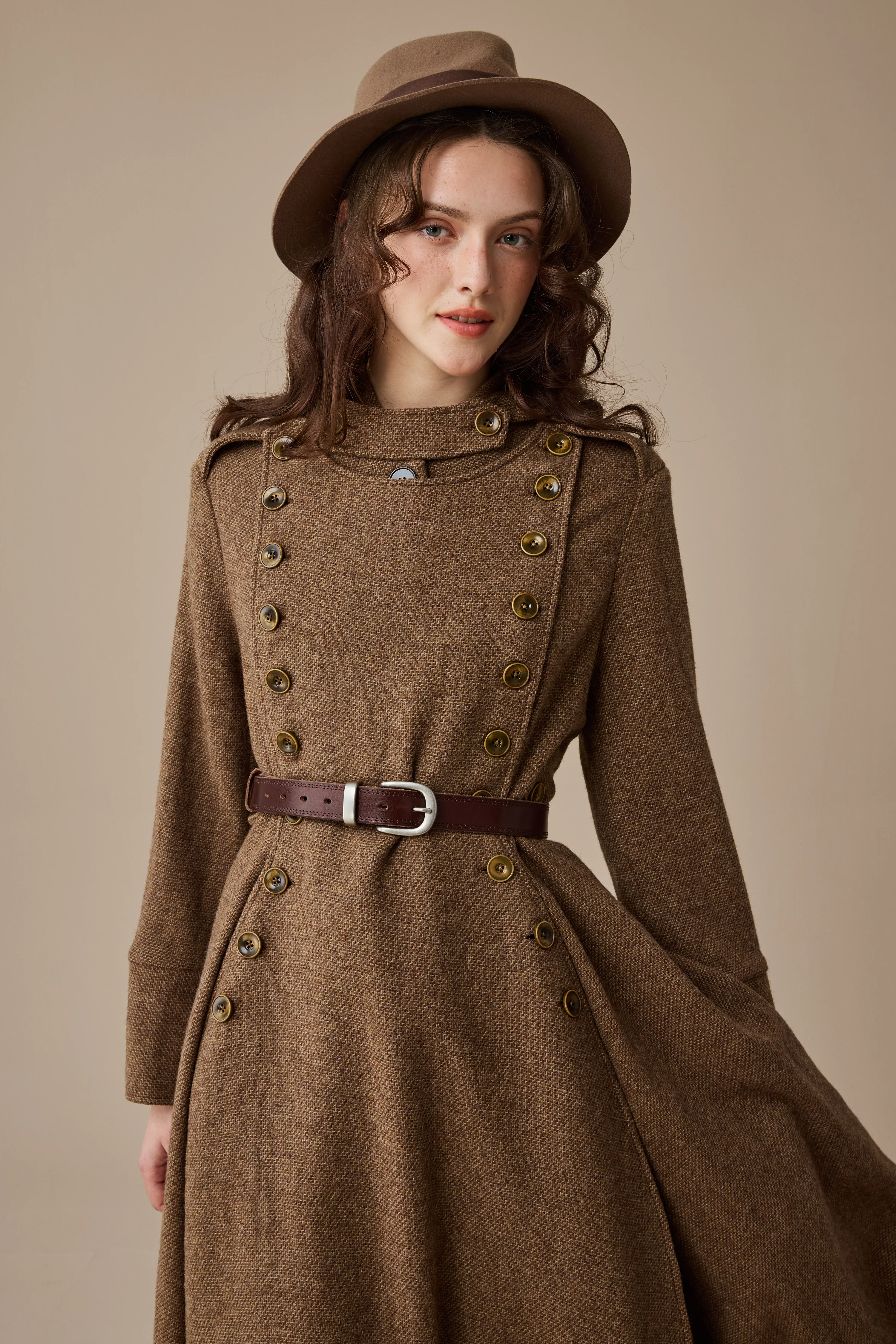 Monica 31 | 100% Wool  Double Breasted Coat - Image 8
