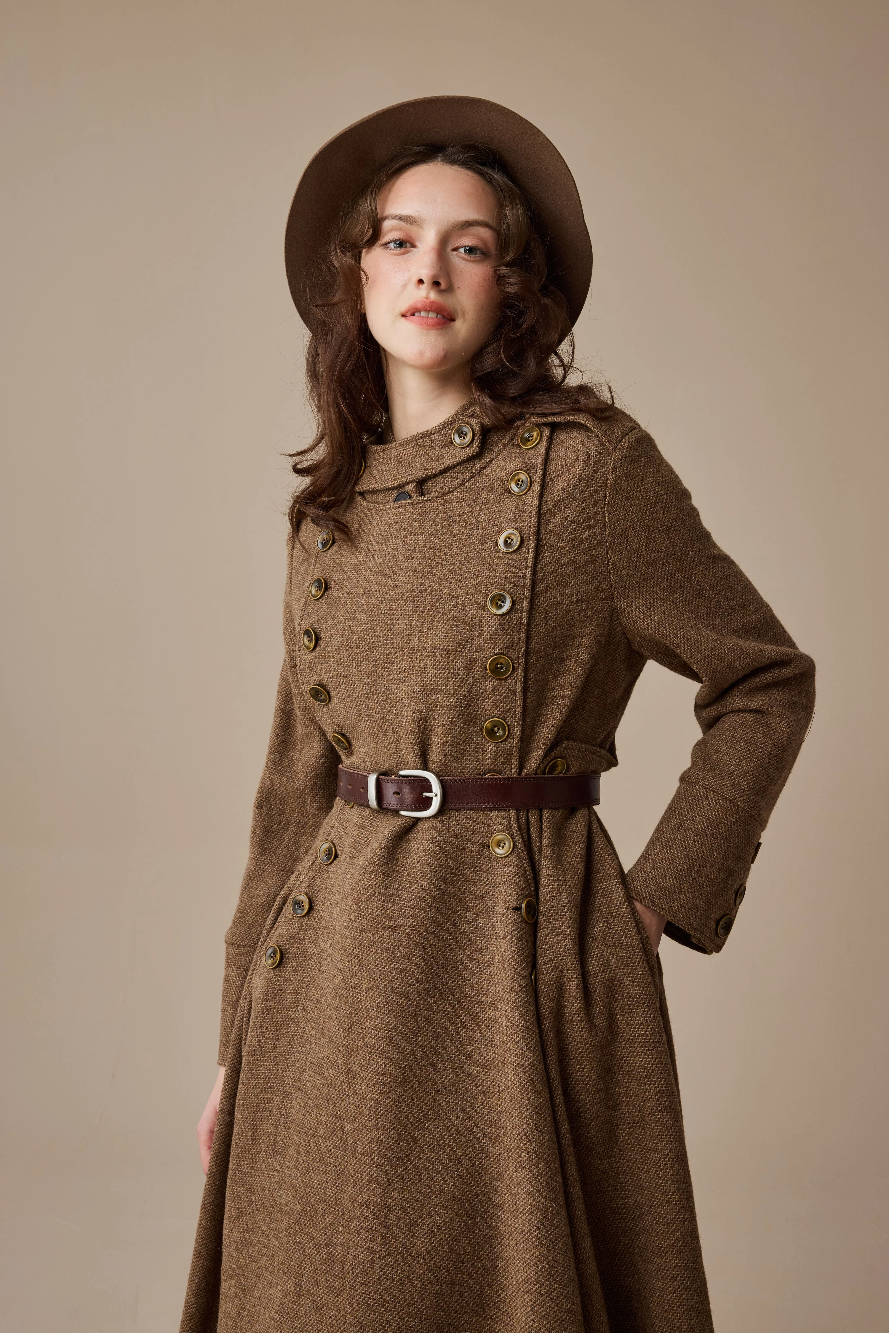 Monica 31 | 100% Wool  Double Breasted Coat - Image 9