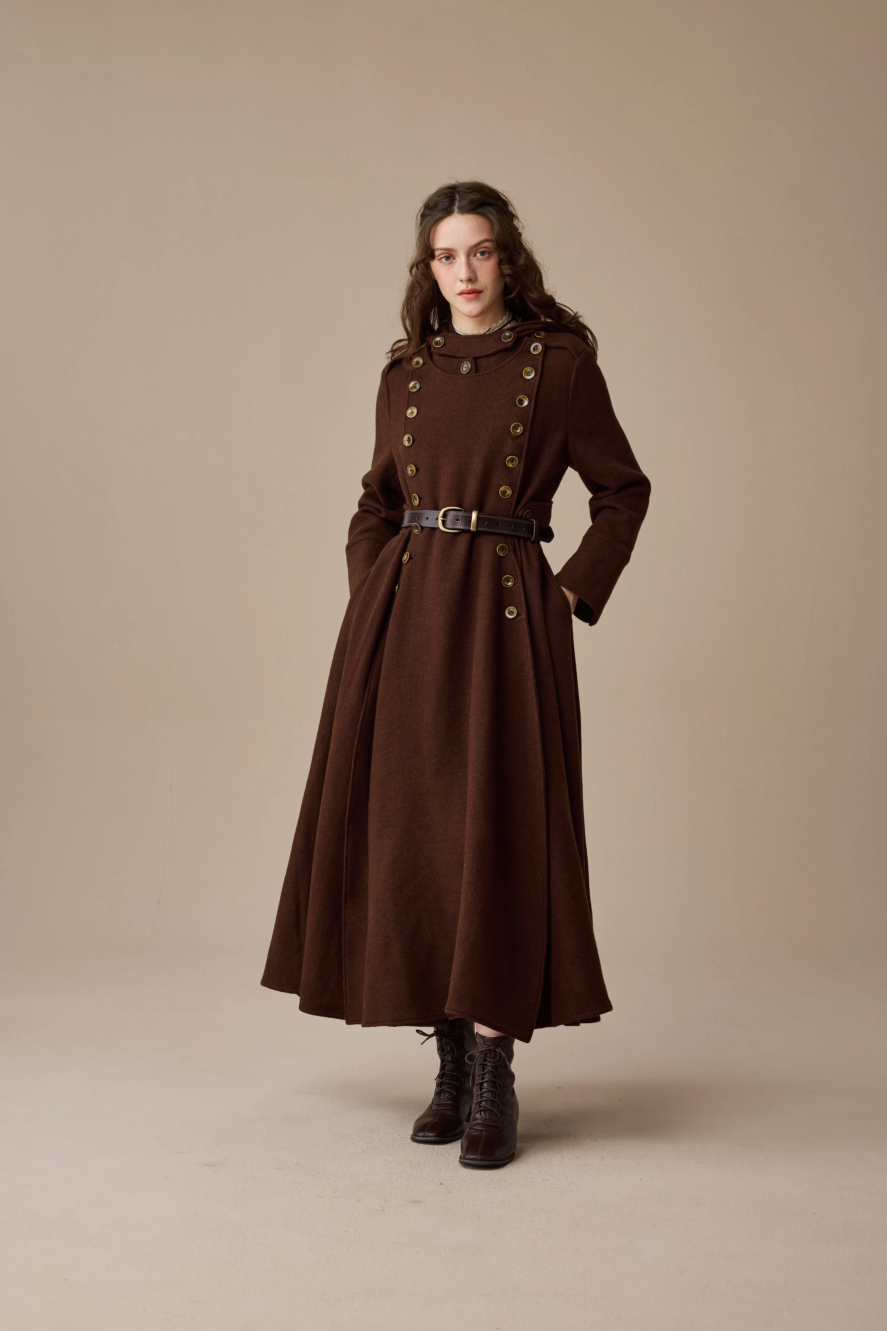 Monica 31 | 100% Wool  Double Breasted Coat - Image 21