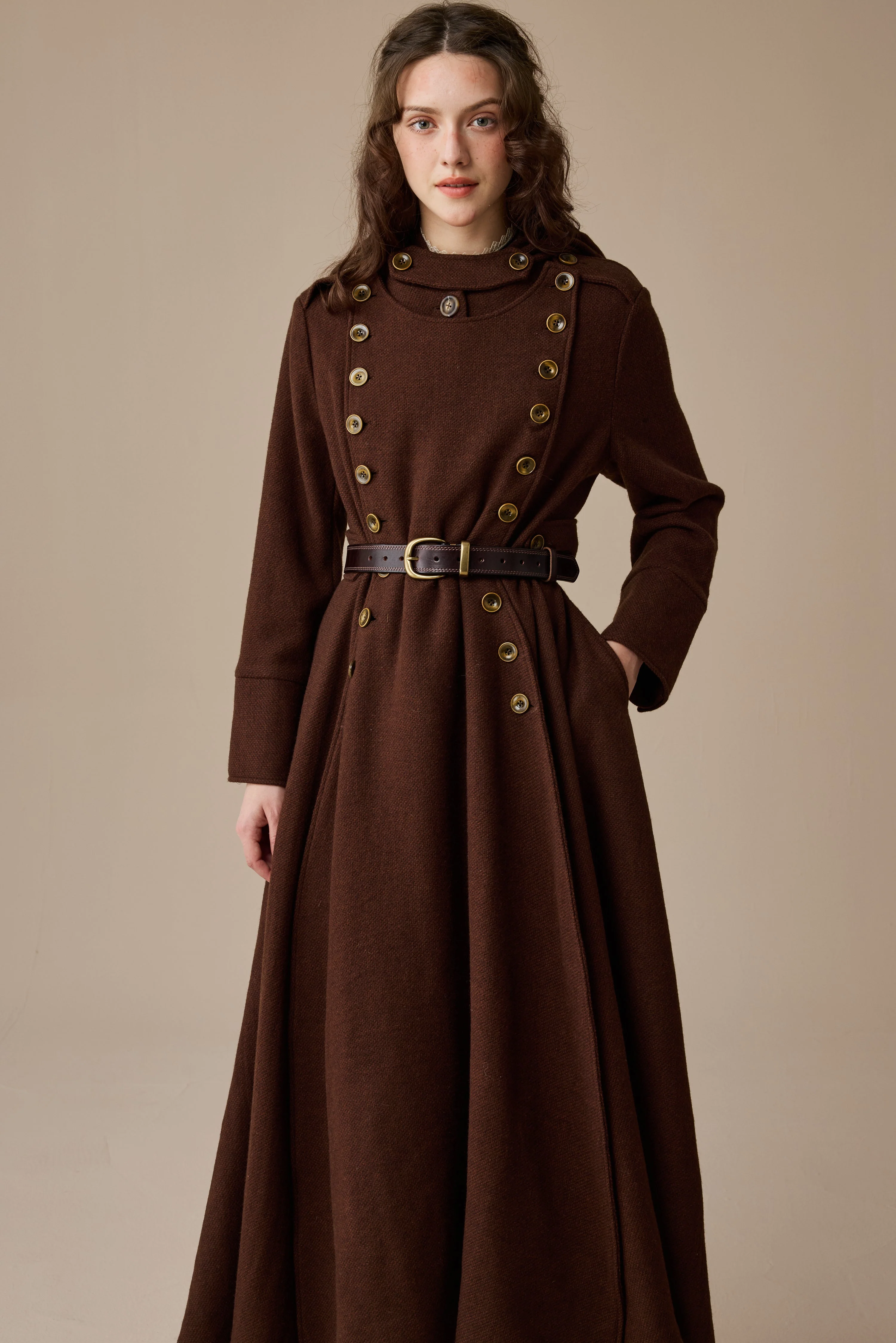 Monica 31 | 100% Wool  Double Breasted Coat - Image 23