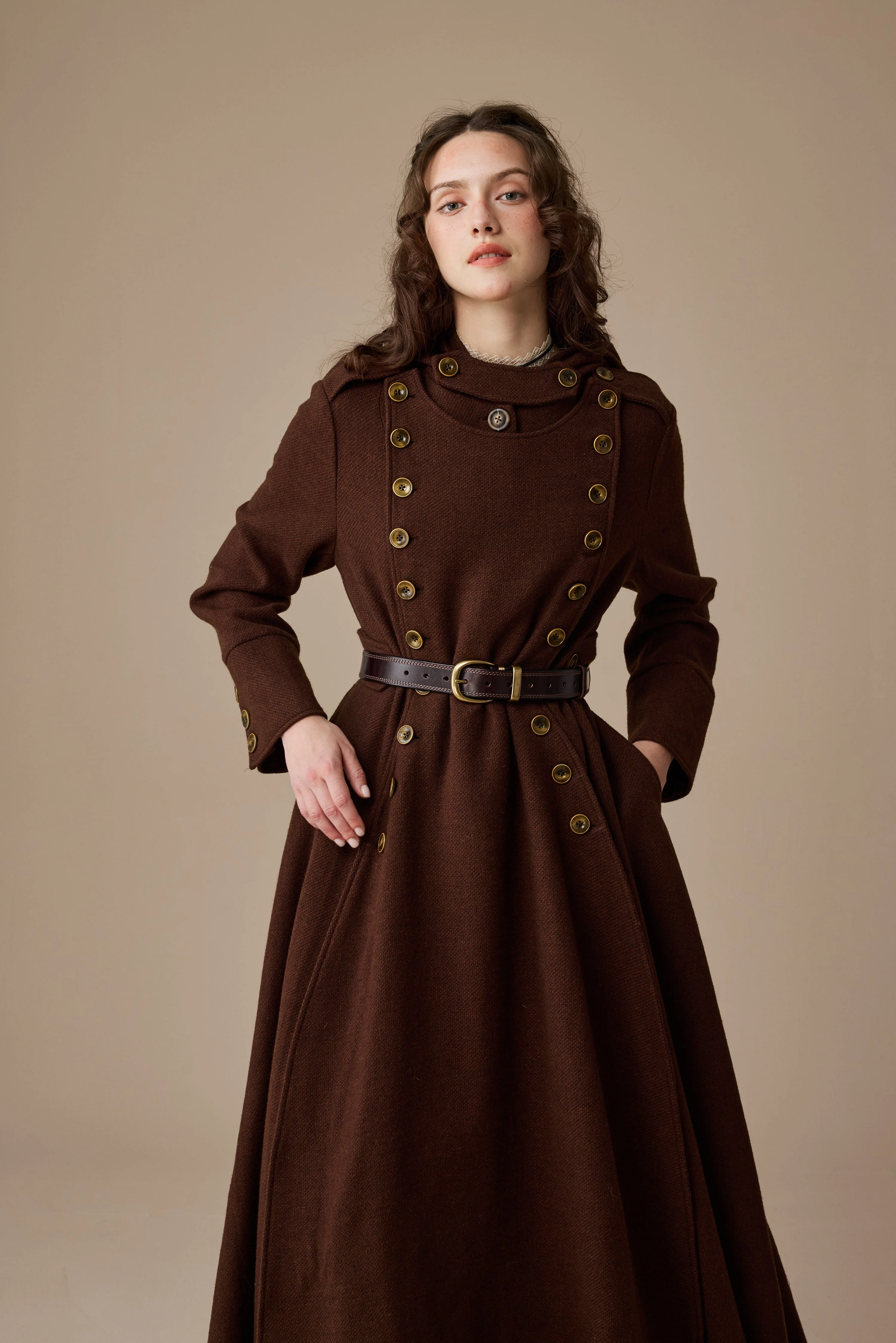 Monica 31 | 100% Wool  Double Breasted Coat - Image 4
