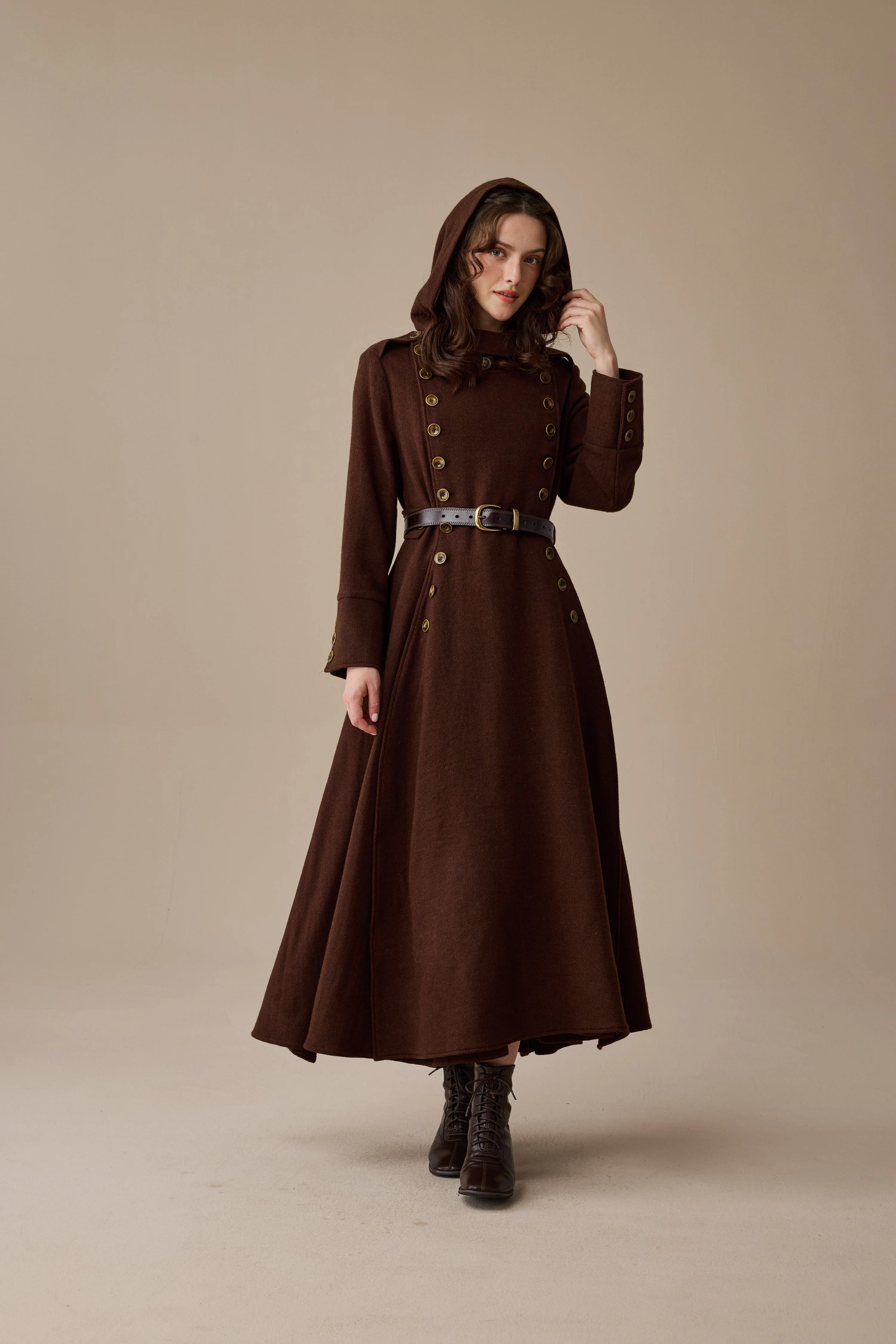 Monica 31 | 100% Wool  Double Breasted Coat - Image 8