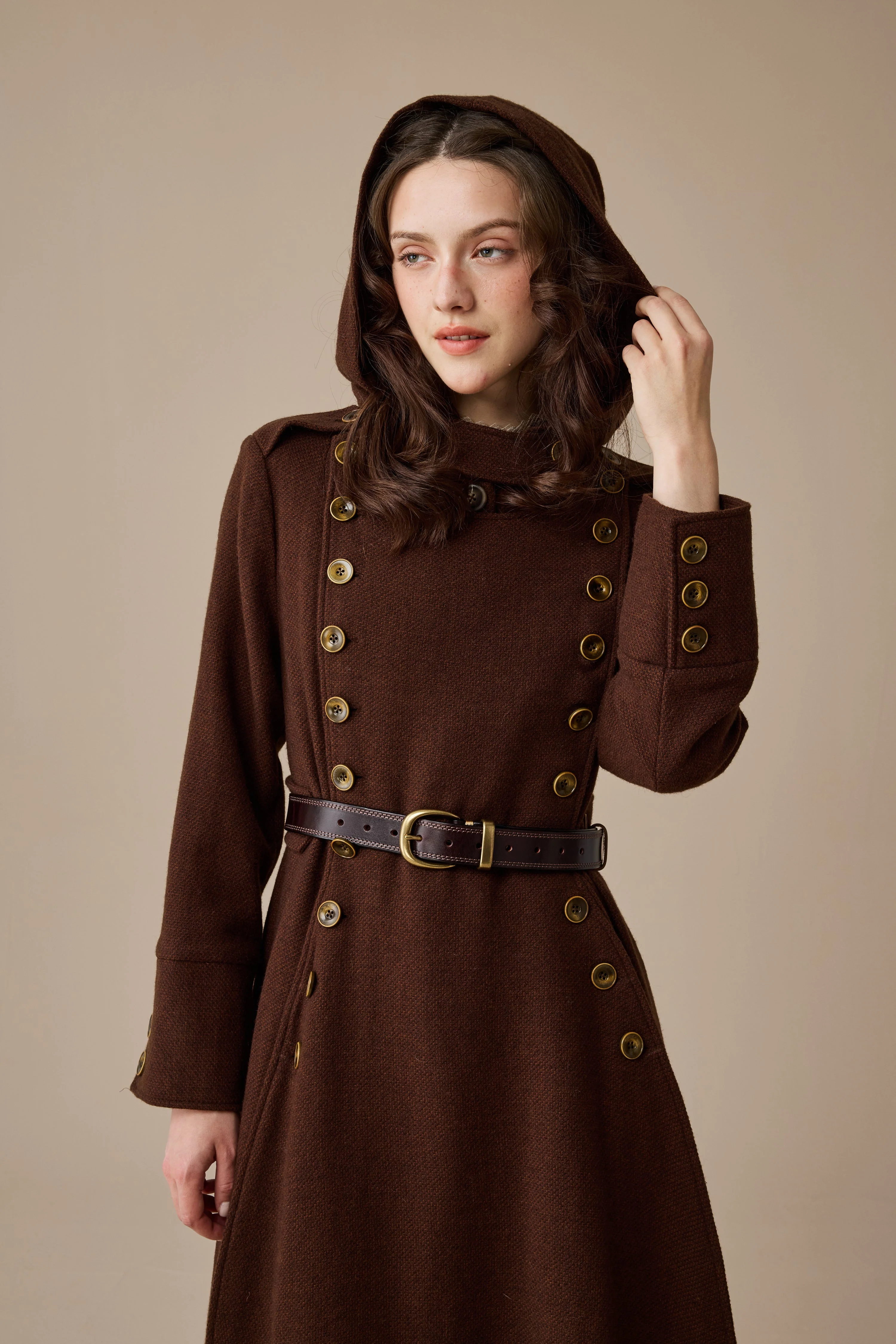 Monica 31 | 100% Wool  Double Breasted Coat - Image 9