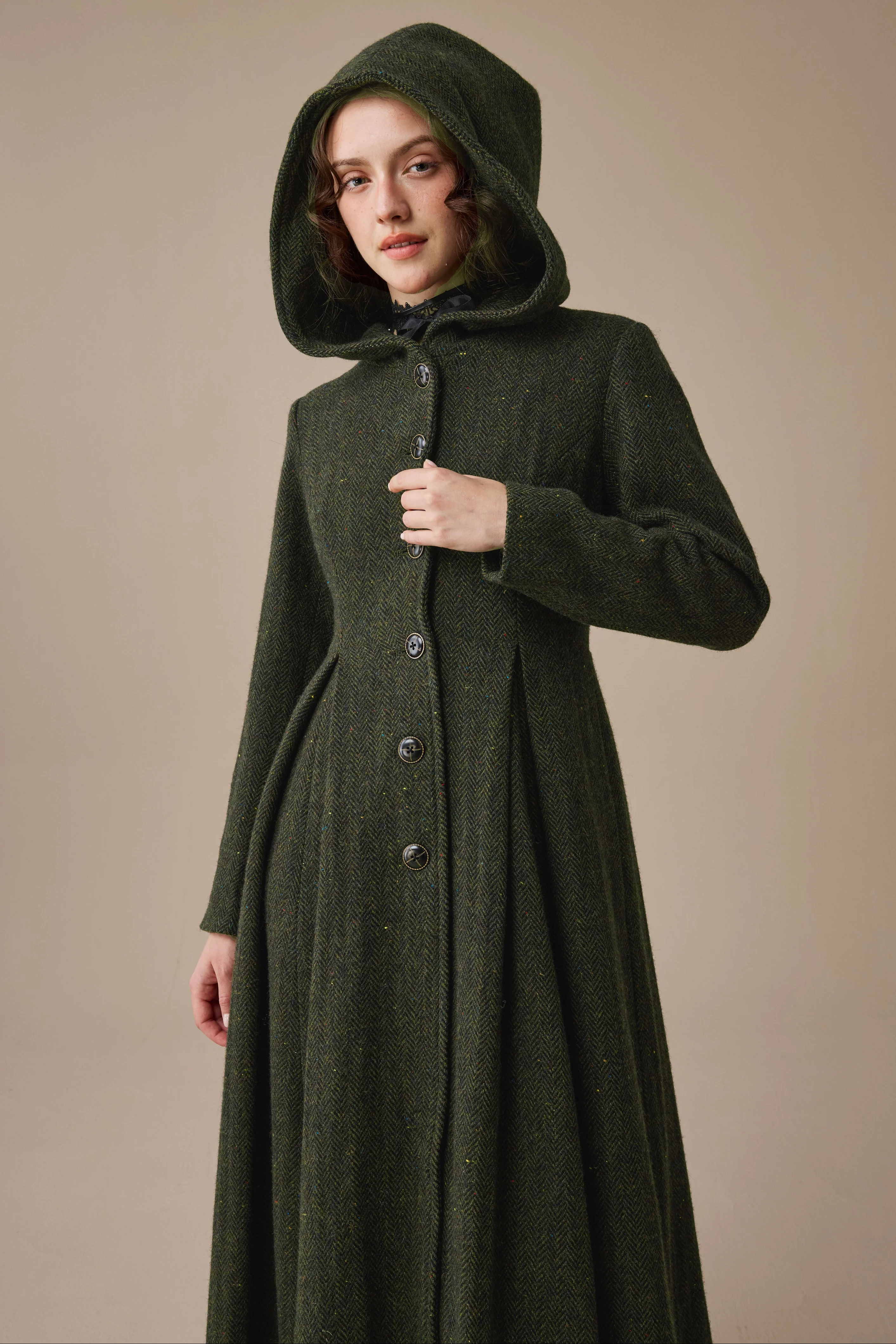 My Fair Lady 26 | Hooded Wool Coat - Image 21