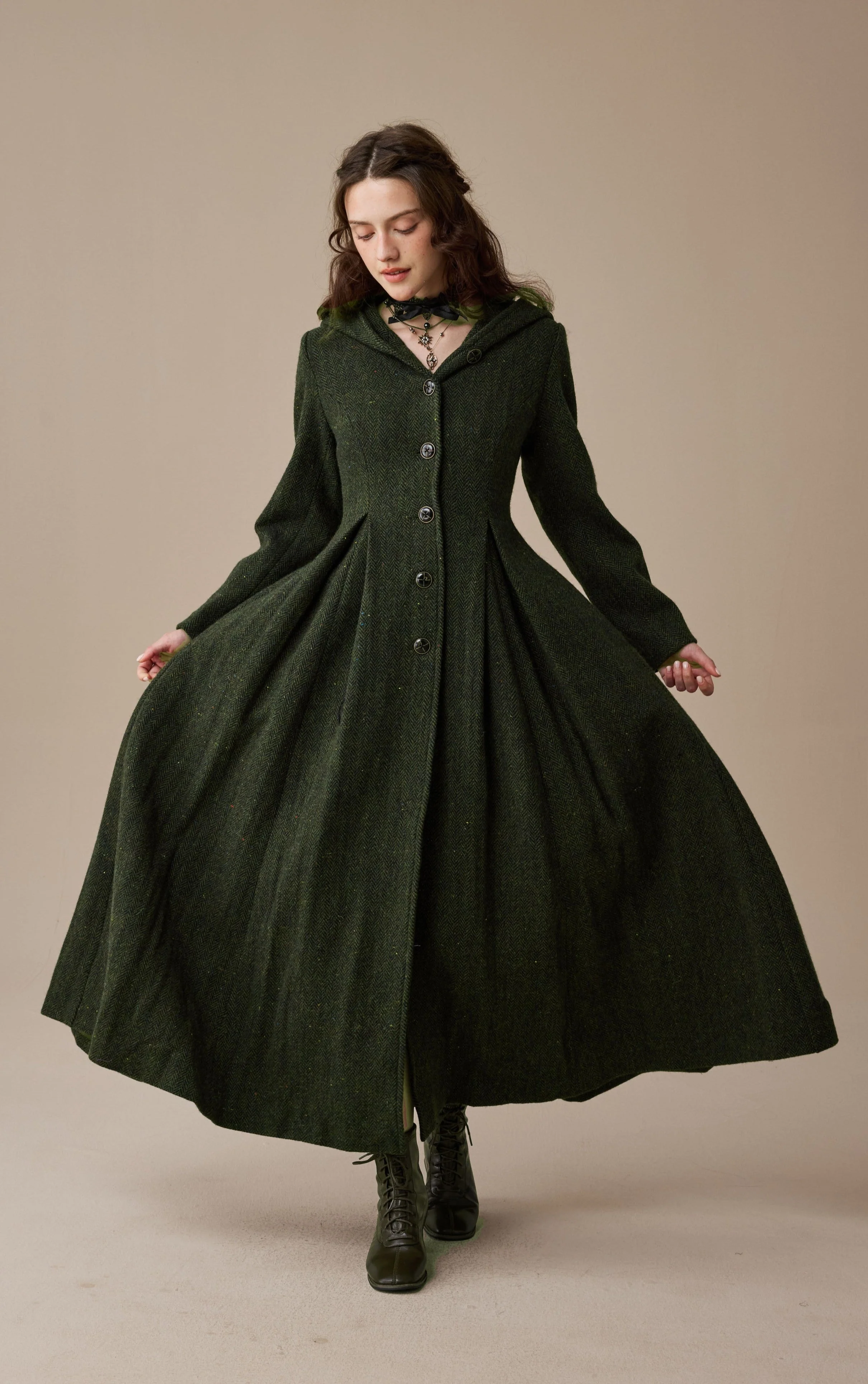 My Fair Lady 26 | Hooded Wool Coat - Image 20