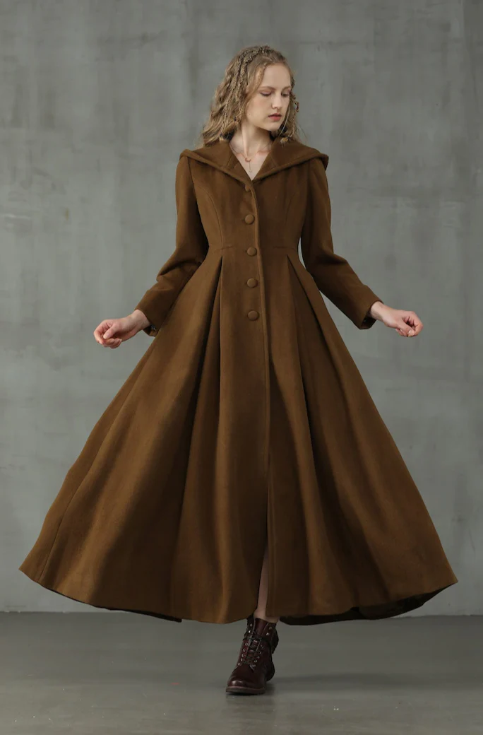 My Fair Lady 26 | Hooded Wool Coat - Image 3