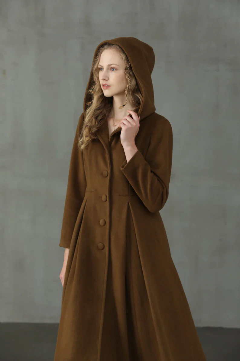 My Fair Lady 26 | Hooded Wool Coat - Image 16