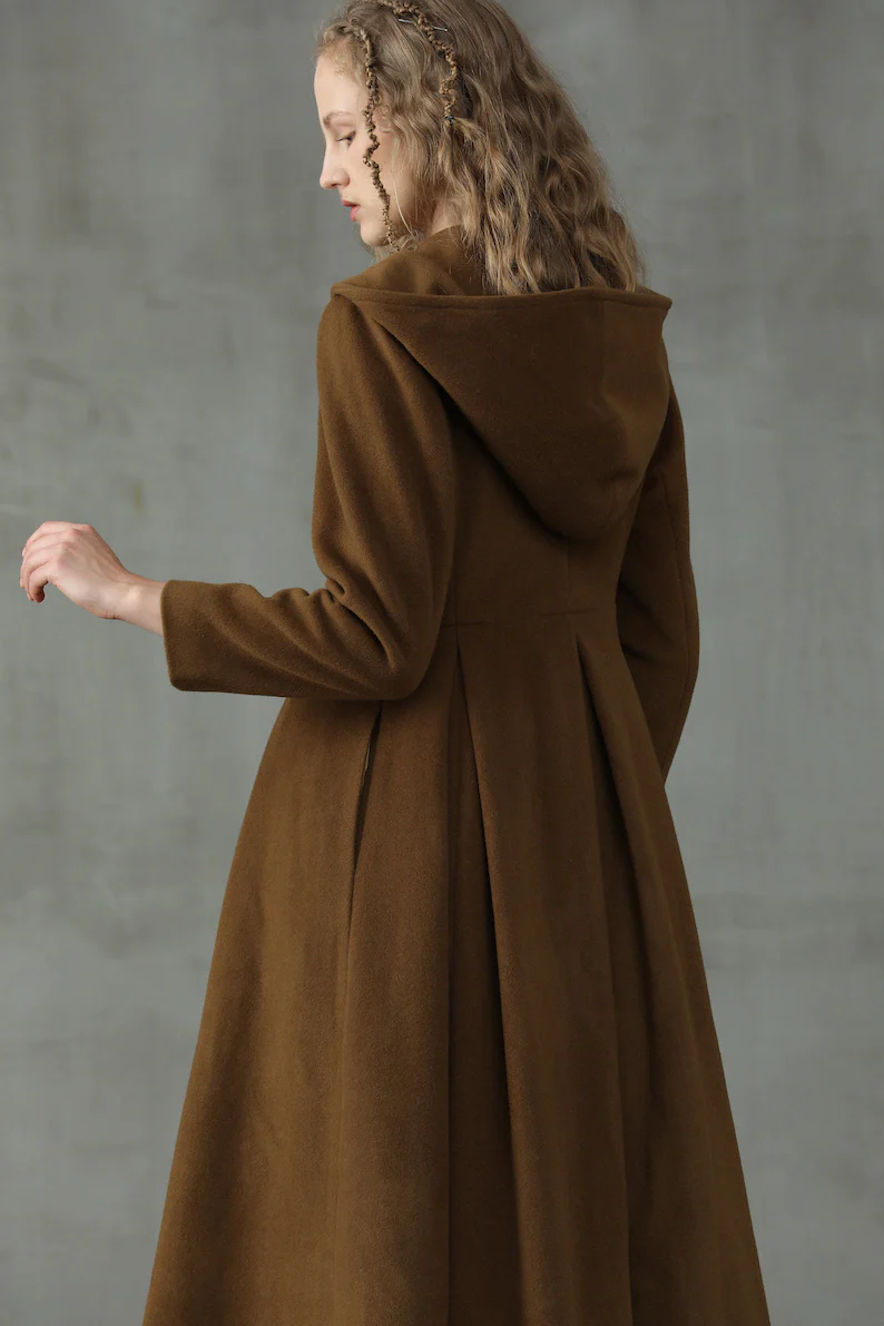 My Fair Lady 26 | Hooded Wool Coat - Image 17