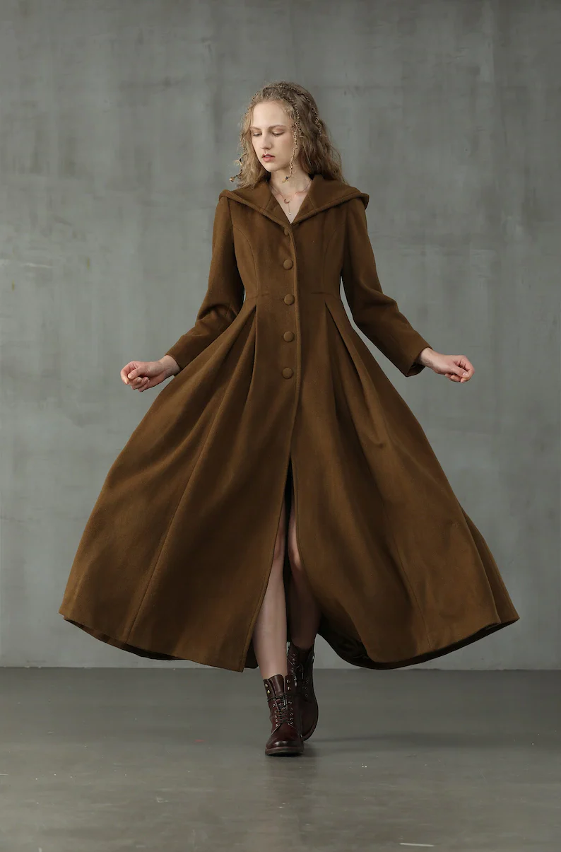 My Fair Lady 26 | Hooded Wool Coat - Image 18