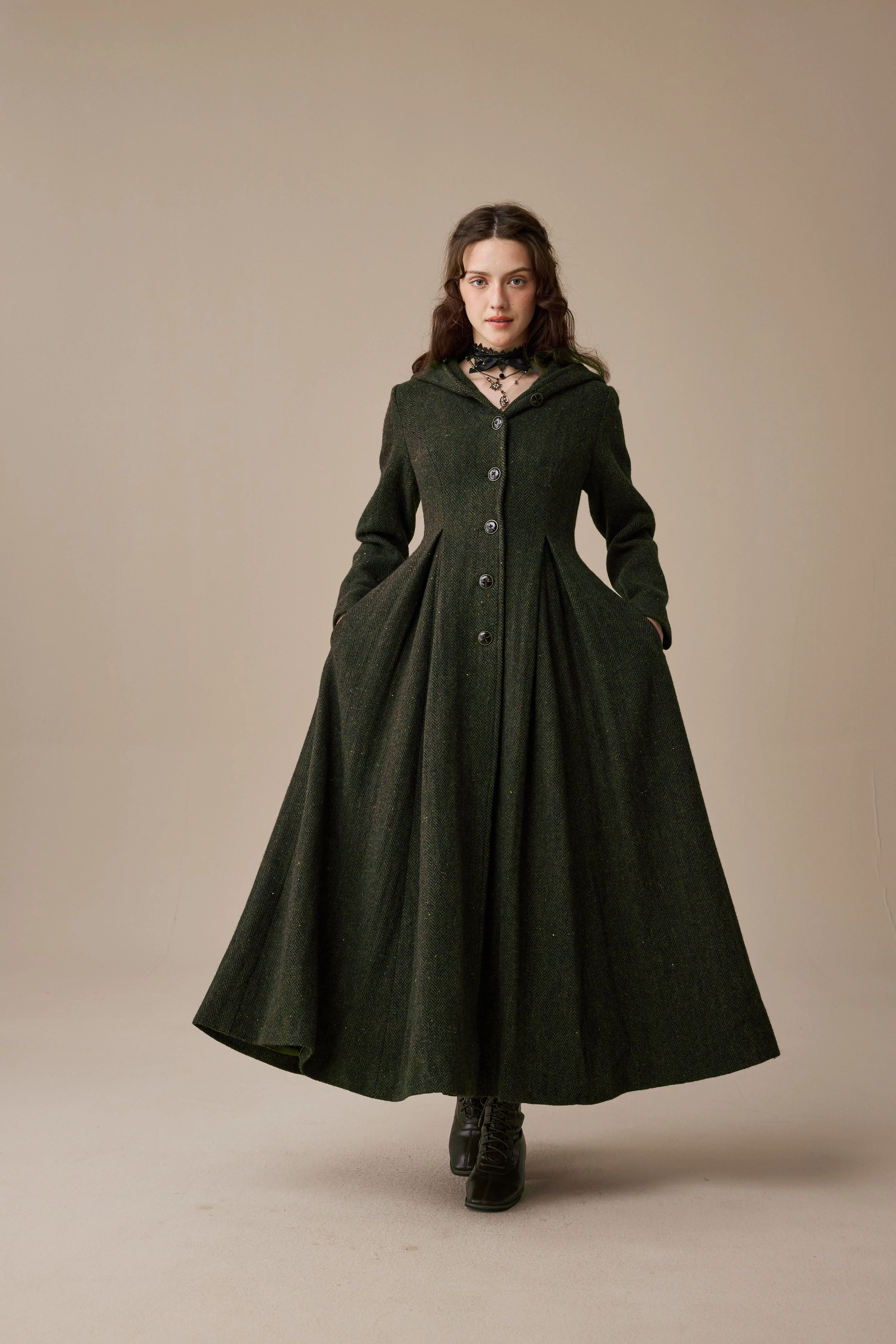 My Fair Lady 26 | Hooded Wool Coat - Image 22