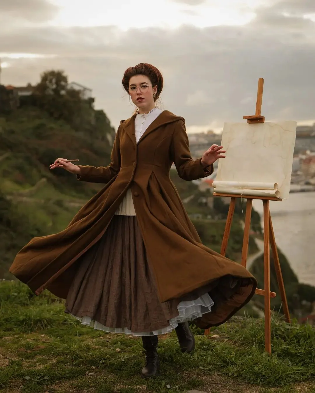 My Fair Lady 26 | Hooded Wool Coat - Image 14