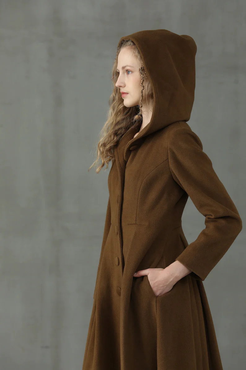 My Fair Lady 26 | Hooded Wool Coat - Image 19
