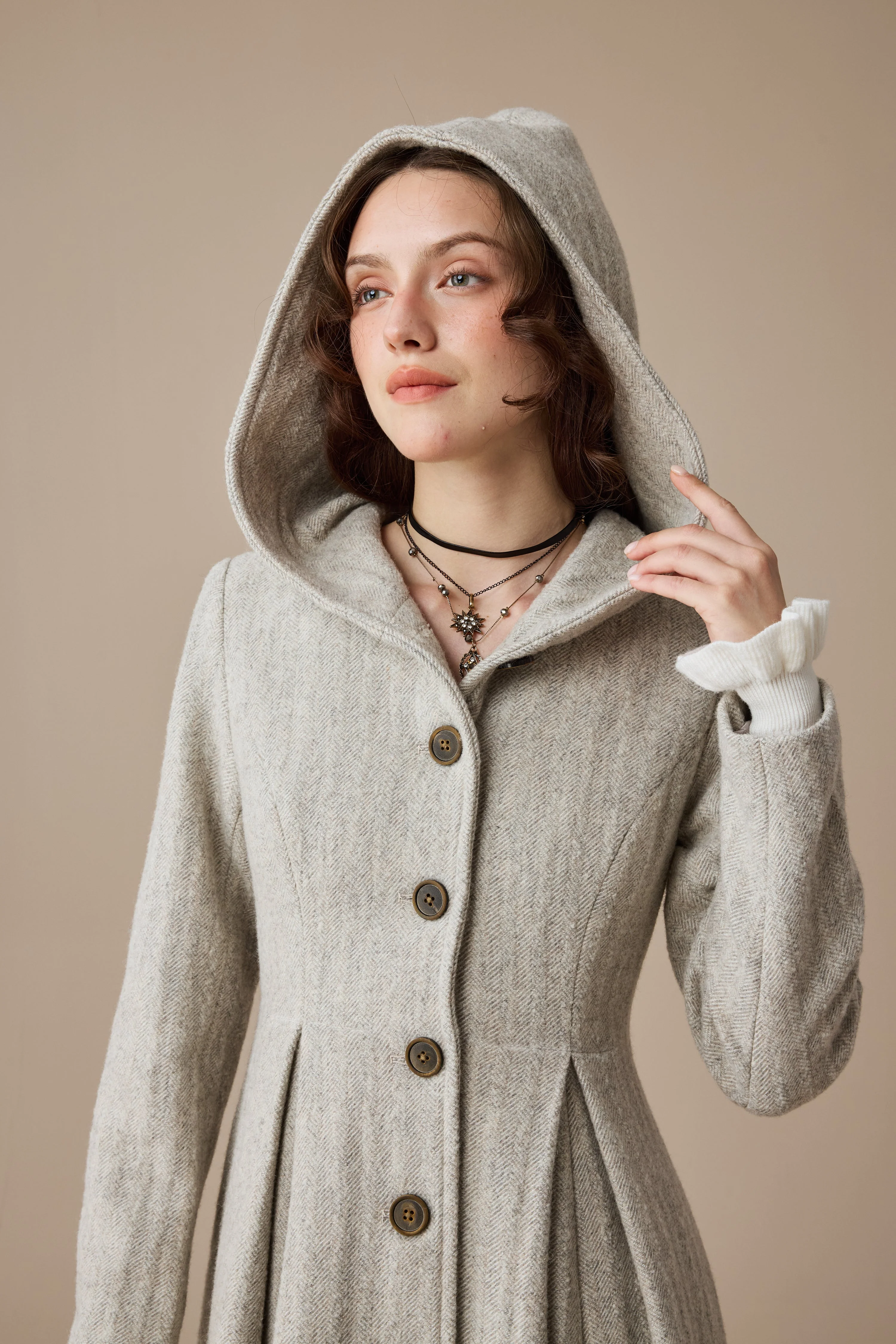 My Fair Lady 26 | Hooded Wool Coat - Image 27