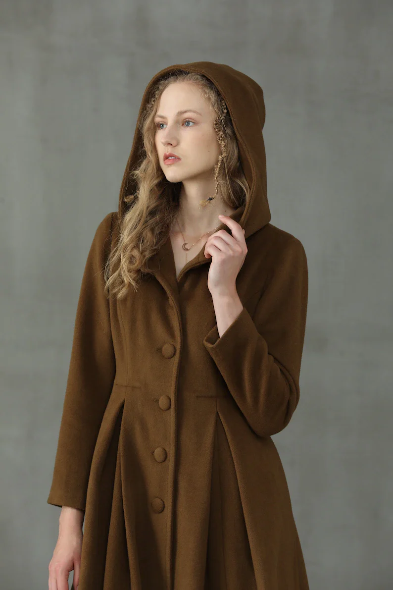 My Fair Lady 26 | Hooded Wool Coat - Image 20