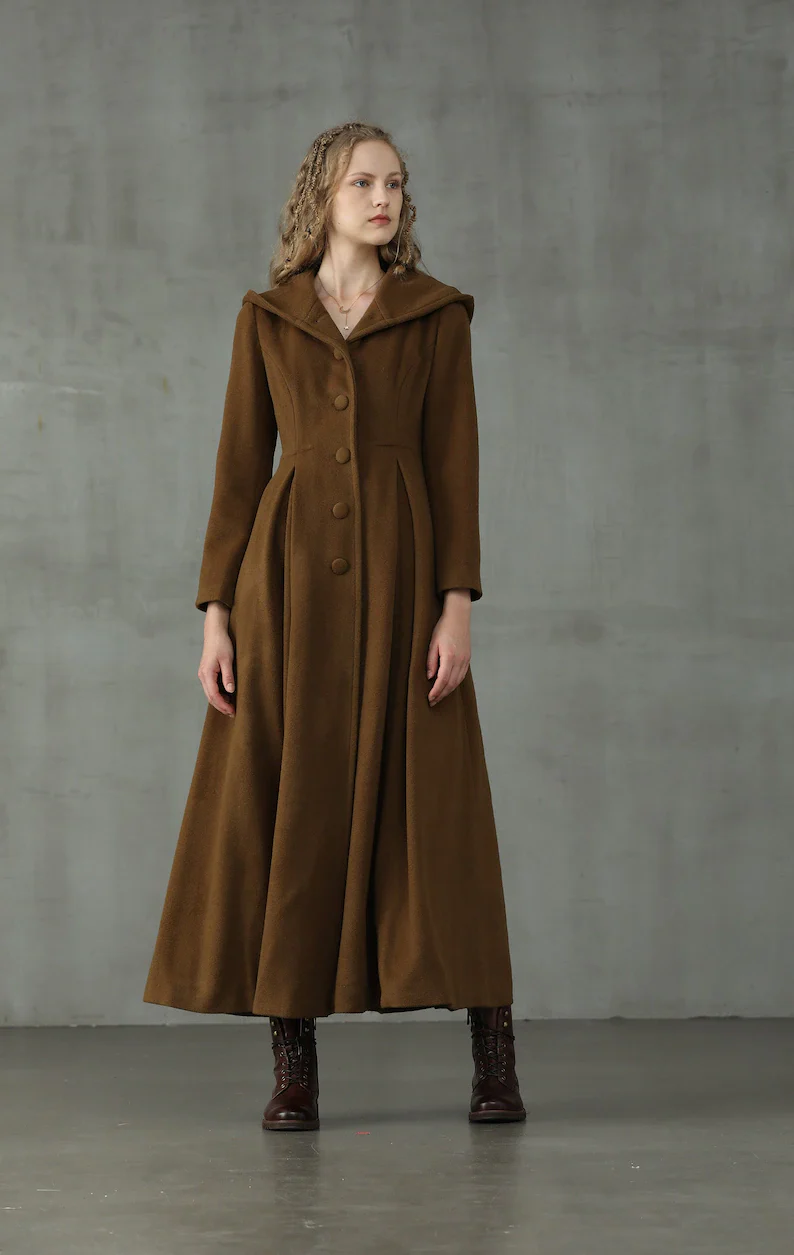 My Fair Lady 26 | Hooded Wool Coat - Image 21