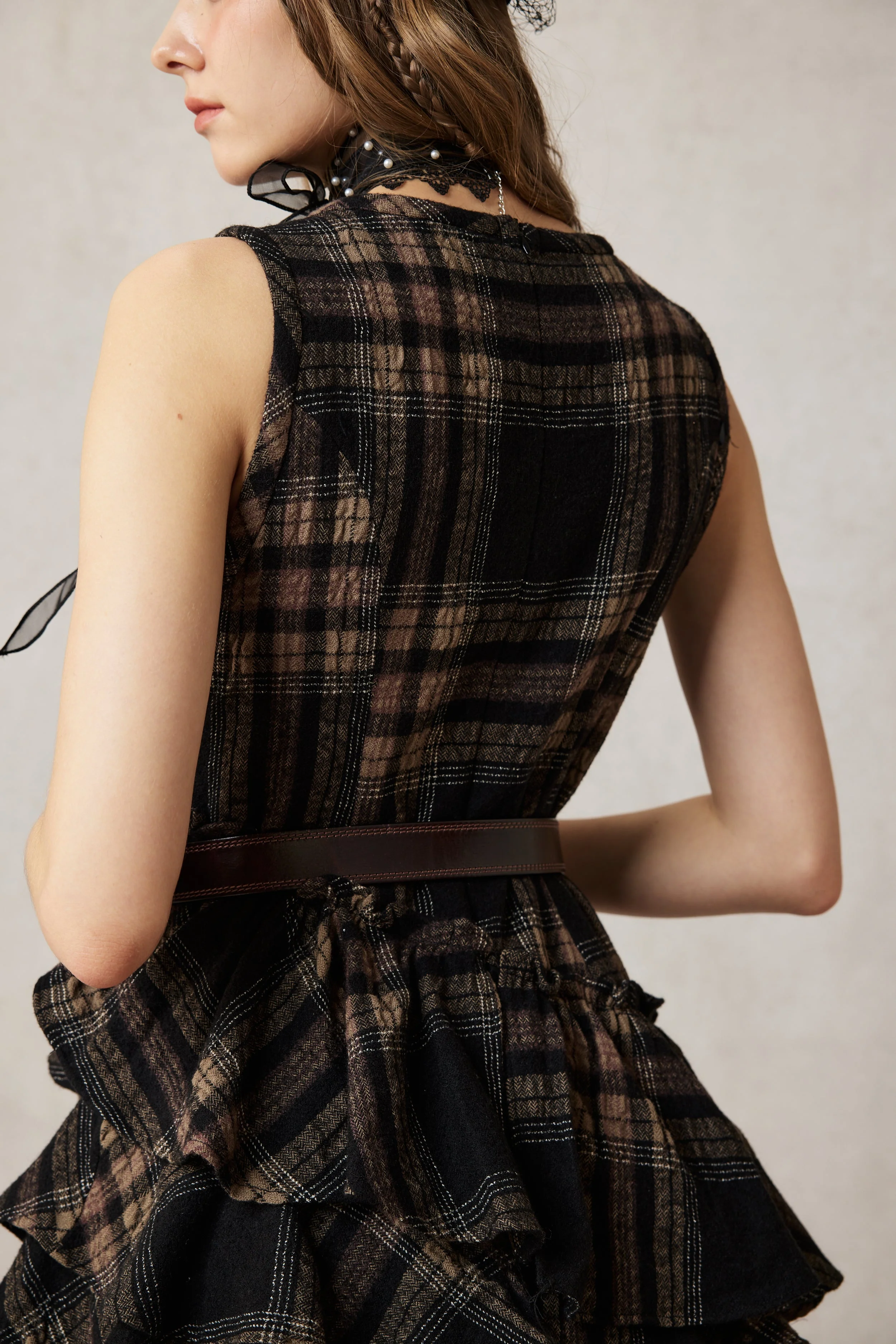 Offred 17 | 100% wool layered dress gown - Image 10