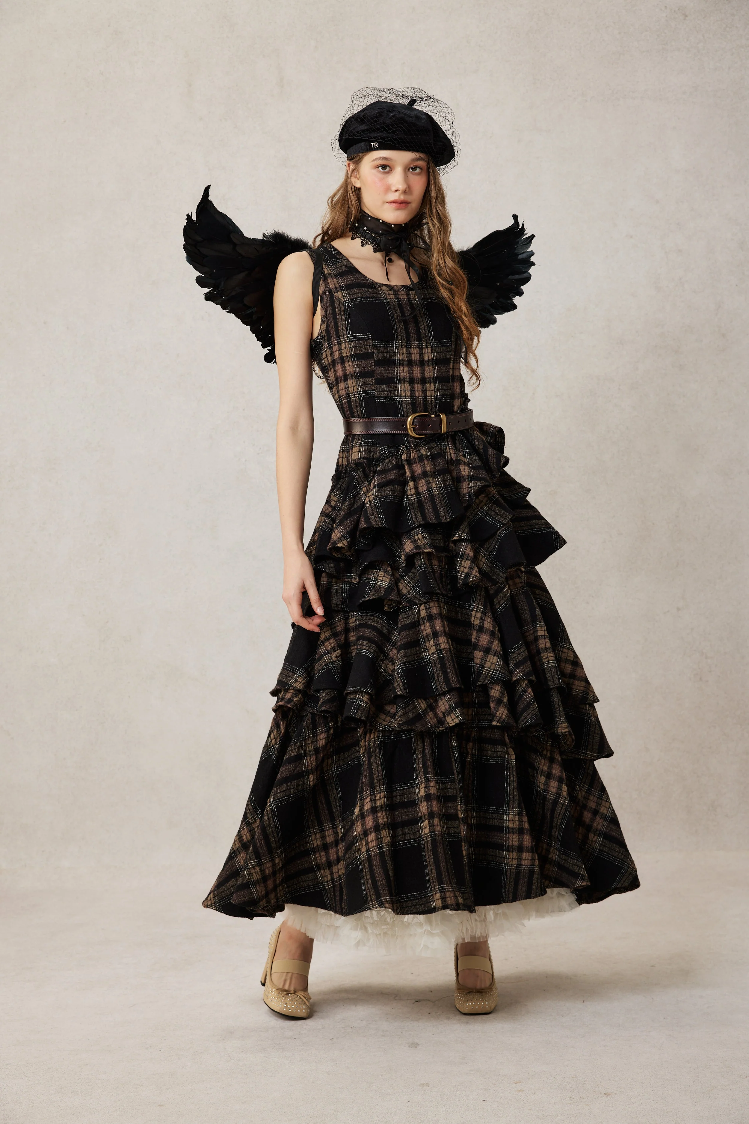 Offred 17 | 100% wool layered dress gown - Image 14