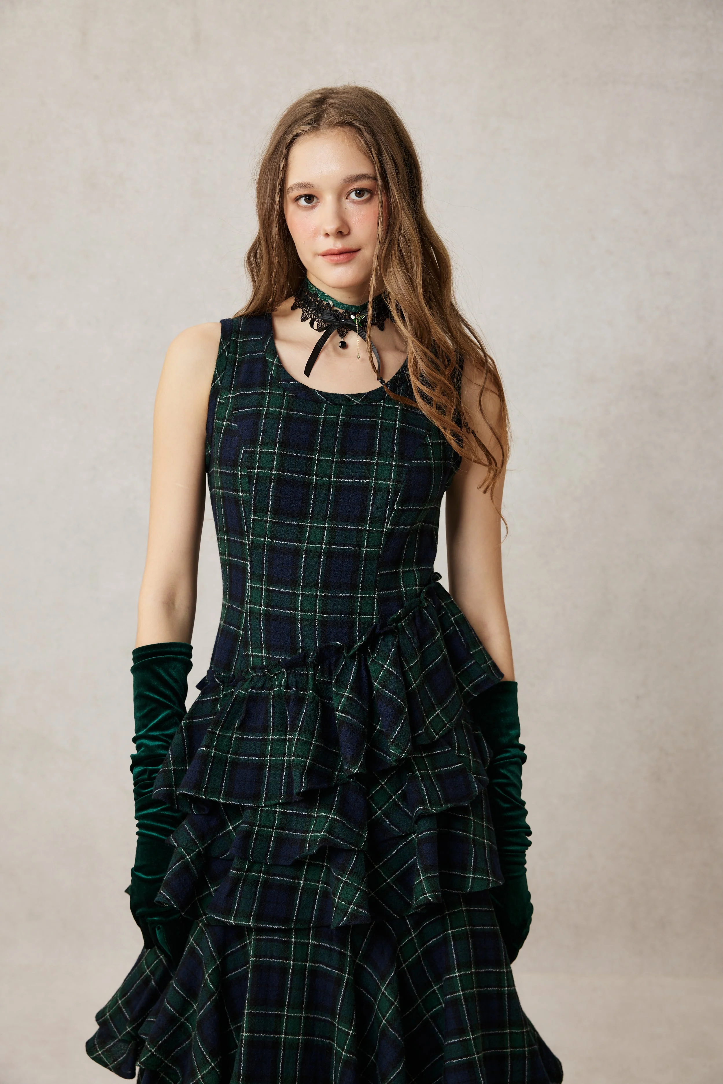 Offred 17 | 100% wool layered dress gown - Image 16