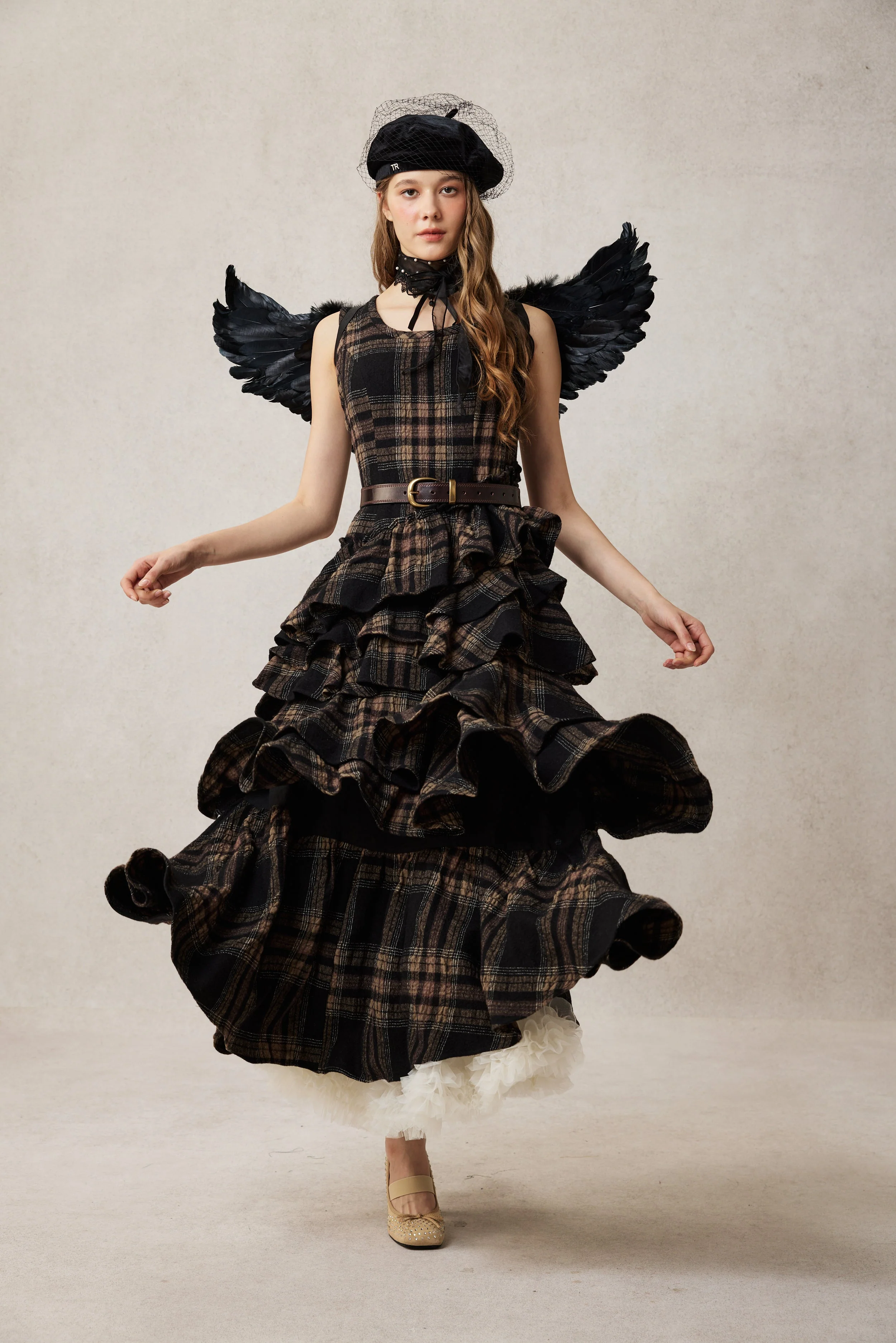 Offred 17 | 100% wool layered dress gown - Image 2