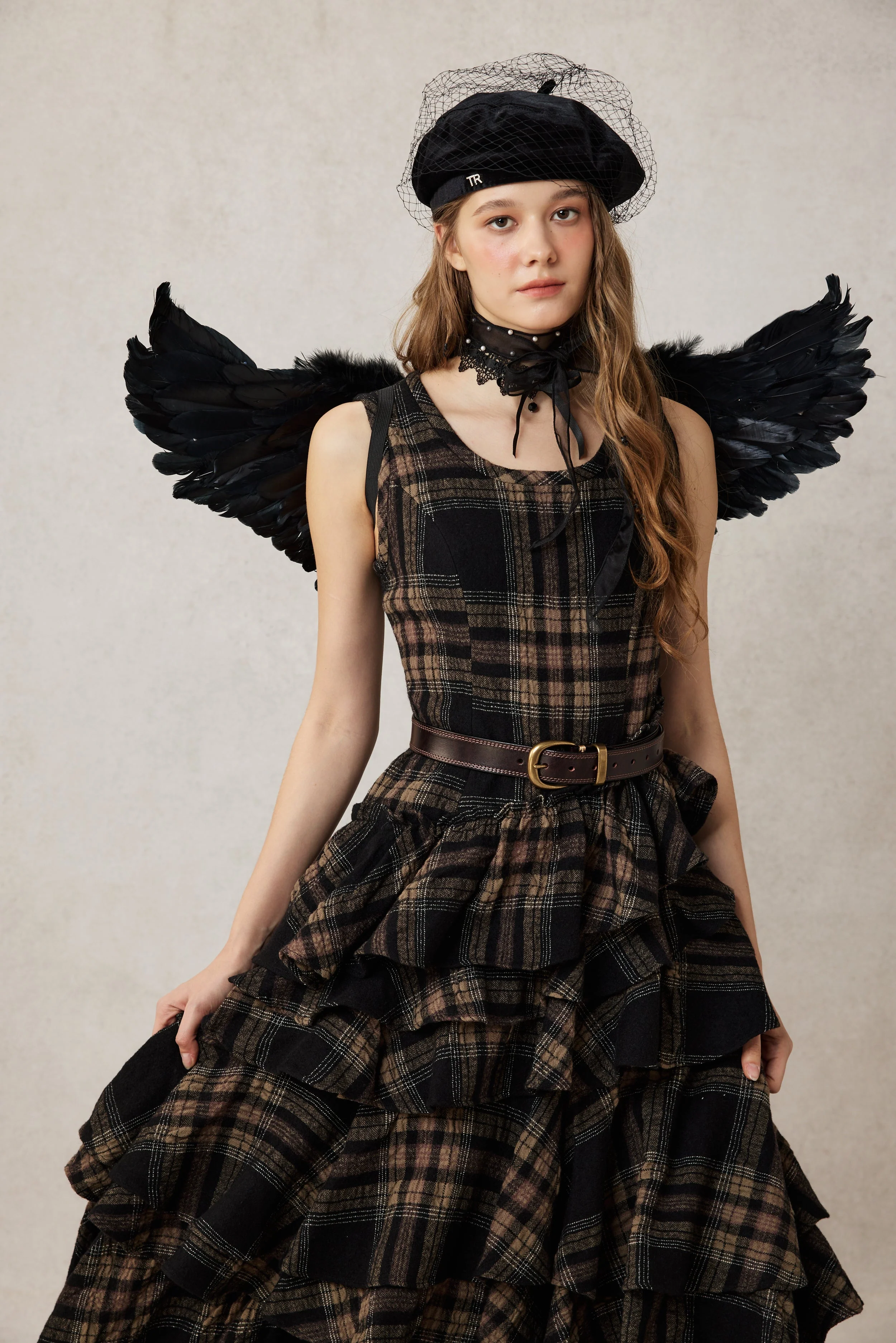 Offred 17 | 100% wool layered dress gown - Image 4