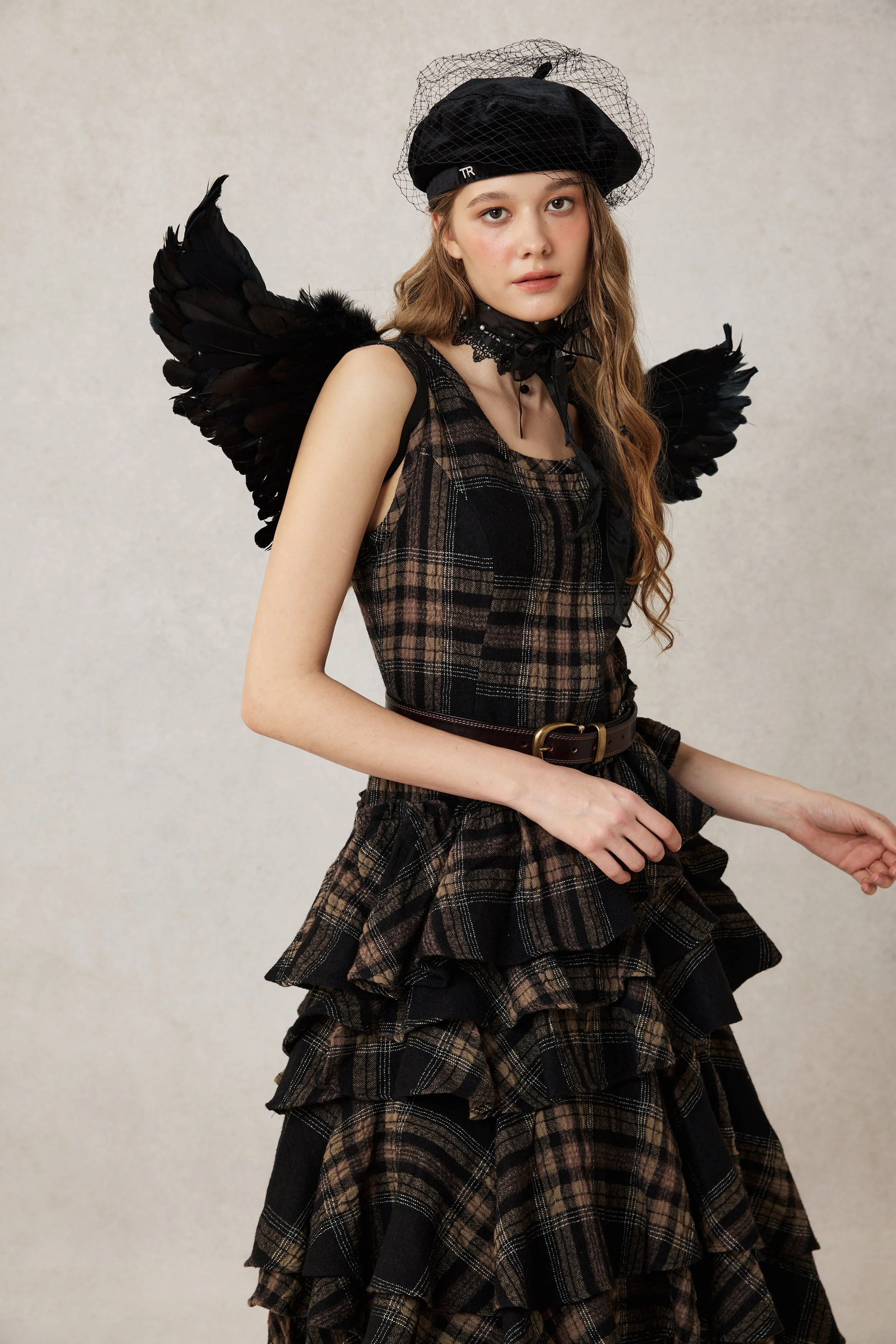 Offred 17 | 100% wool layered dress gown - Image 5