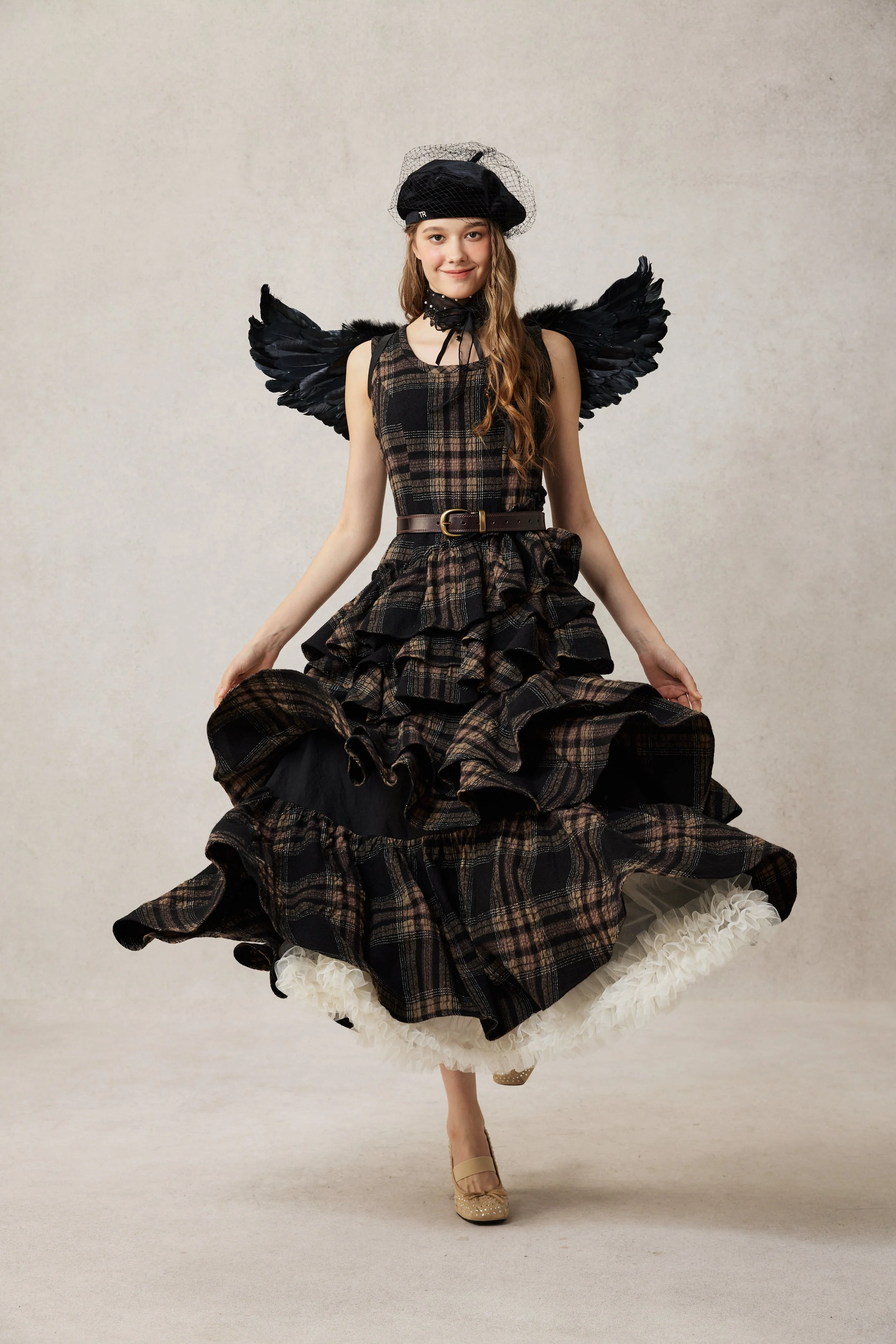 Offred 17 | 100% wool layered dress gown - Image 8