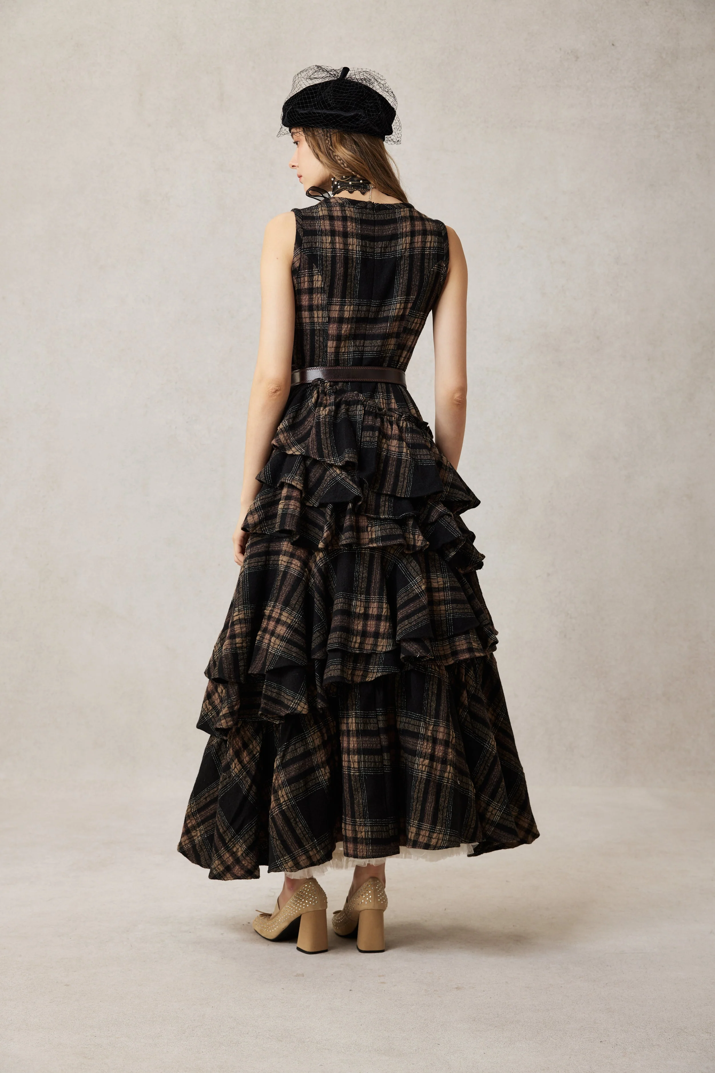 Offred 17 | 100% wool layered dress gown - Image 9