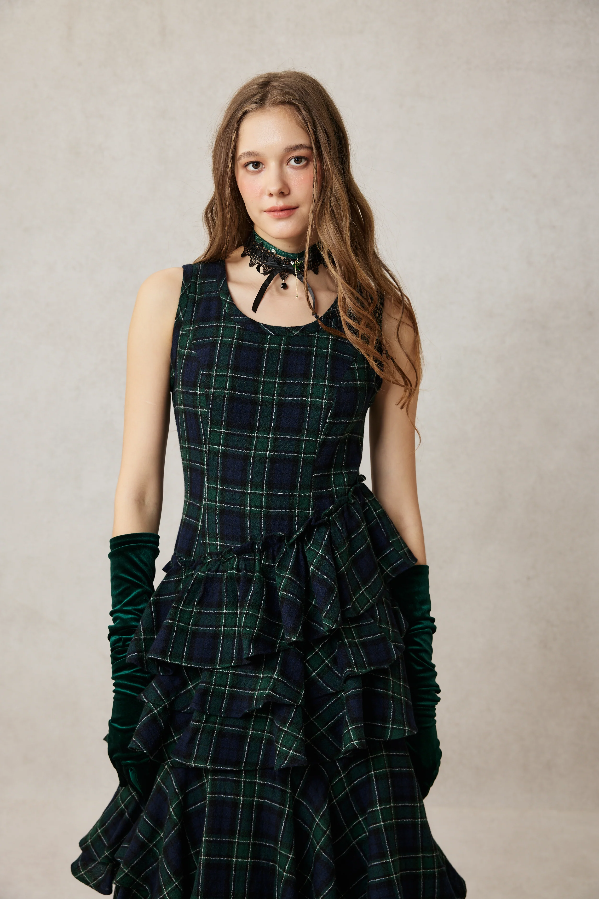 Offred 17 | 100% wool layered dress gown - Image 2