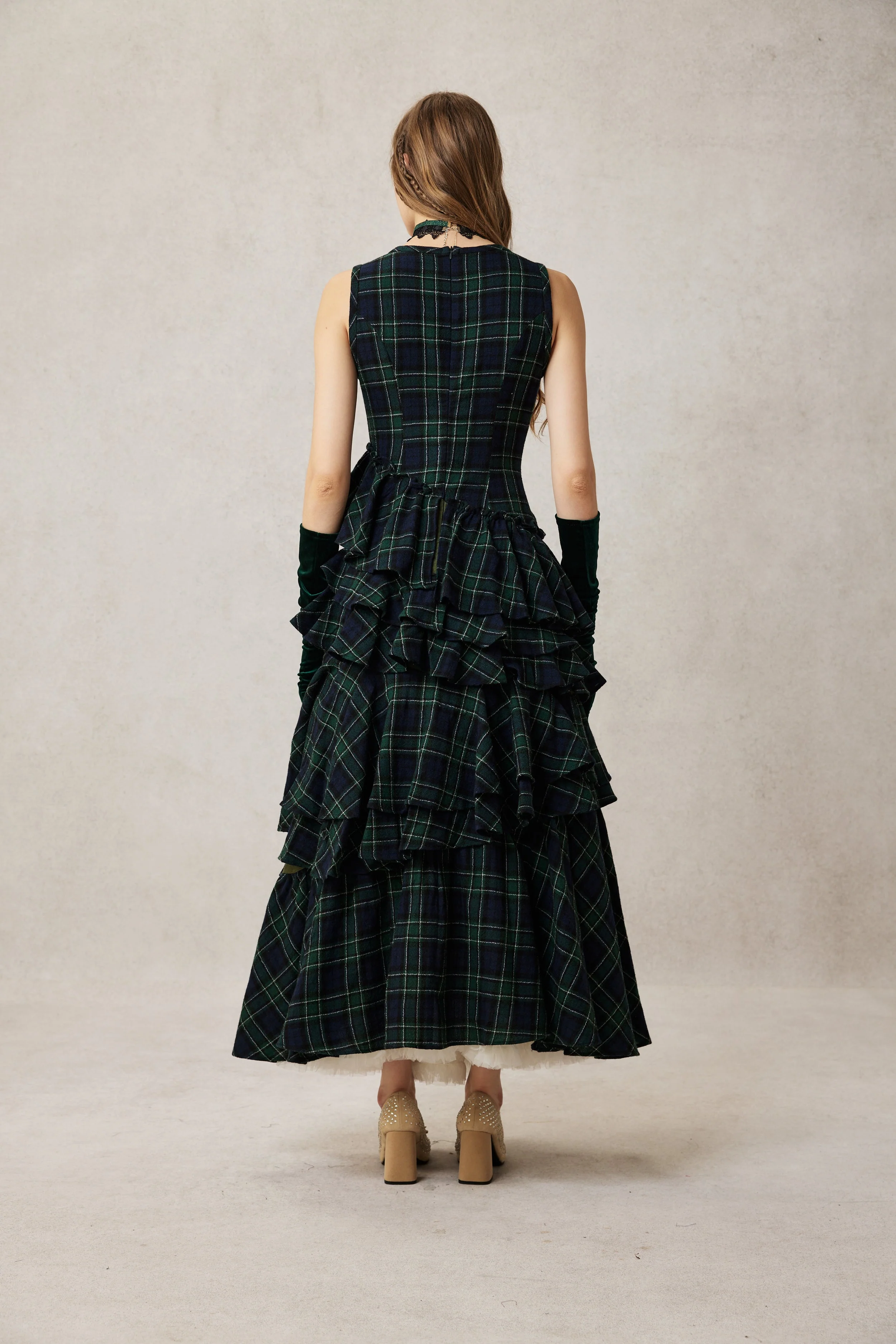 Offred 17 | 100% wool layered dress gown - Image 8