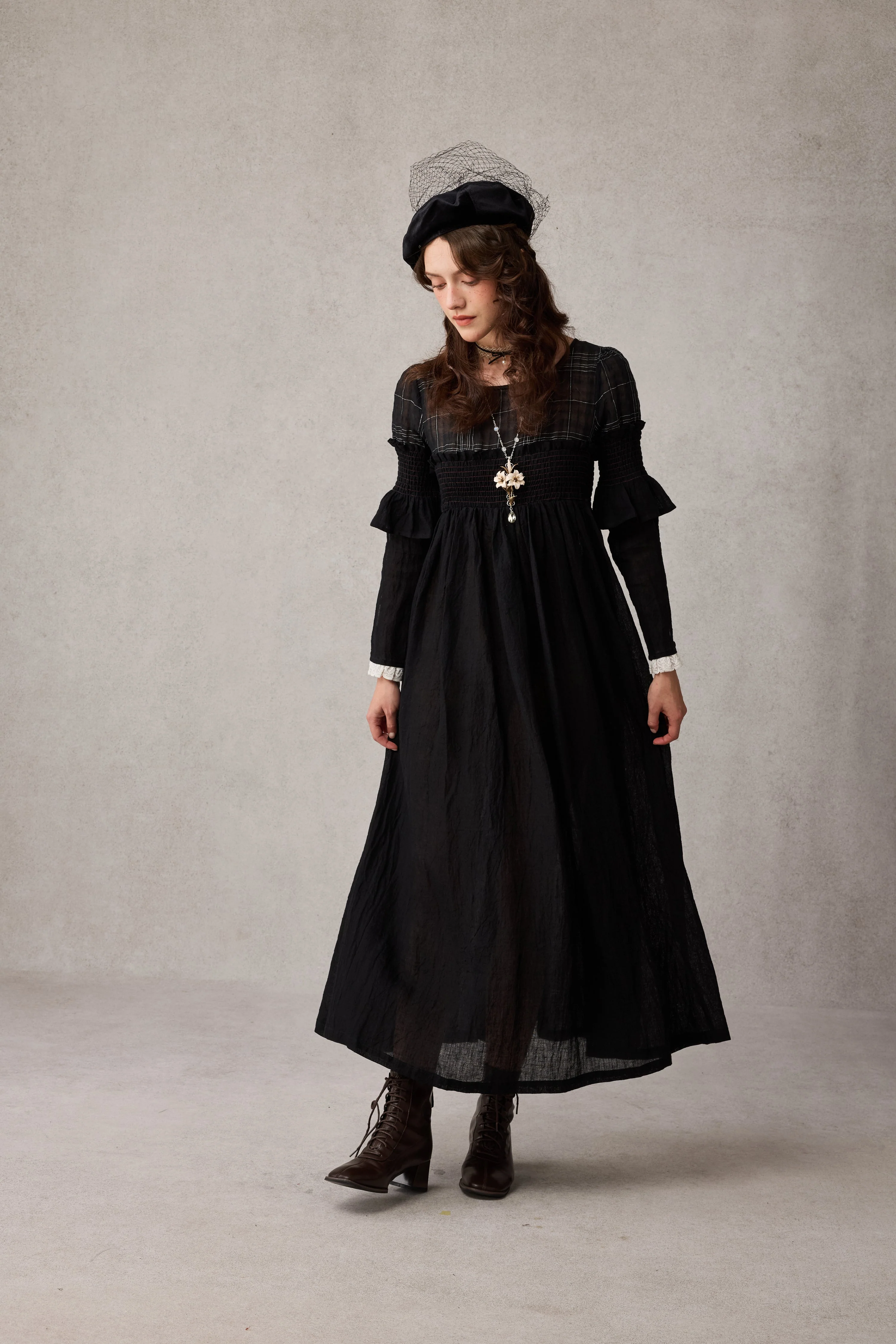 Orchid 19 |romantic linen gown - Image 14