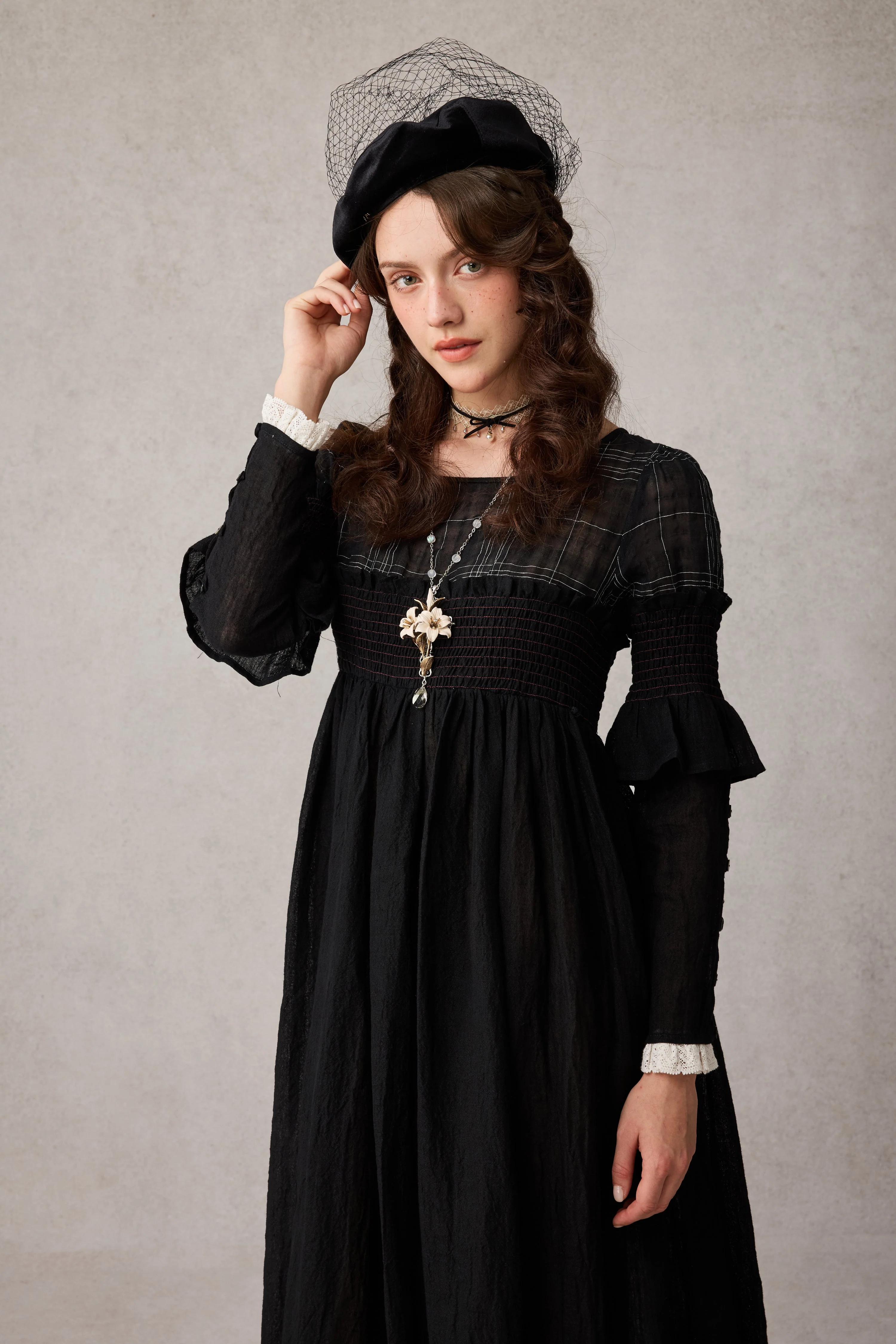 Orchid 19 |romantic linen gown - Image 3