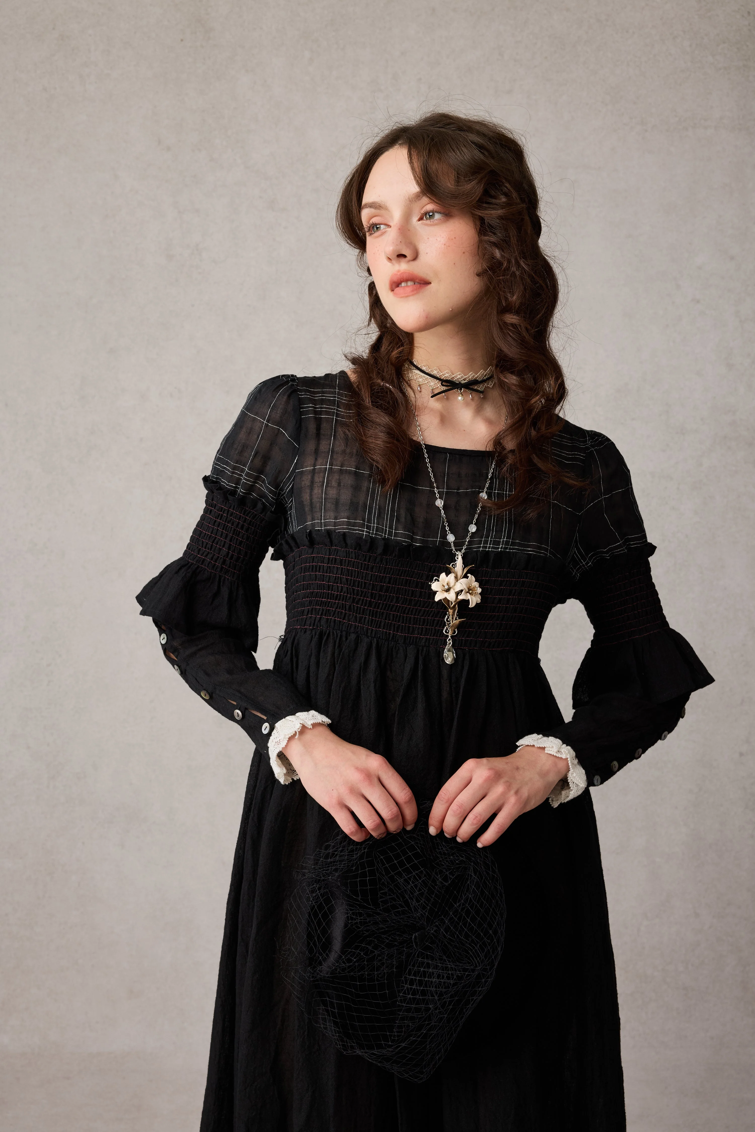 Orchid 19 |romantic linen gown - Image 5