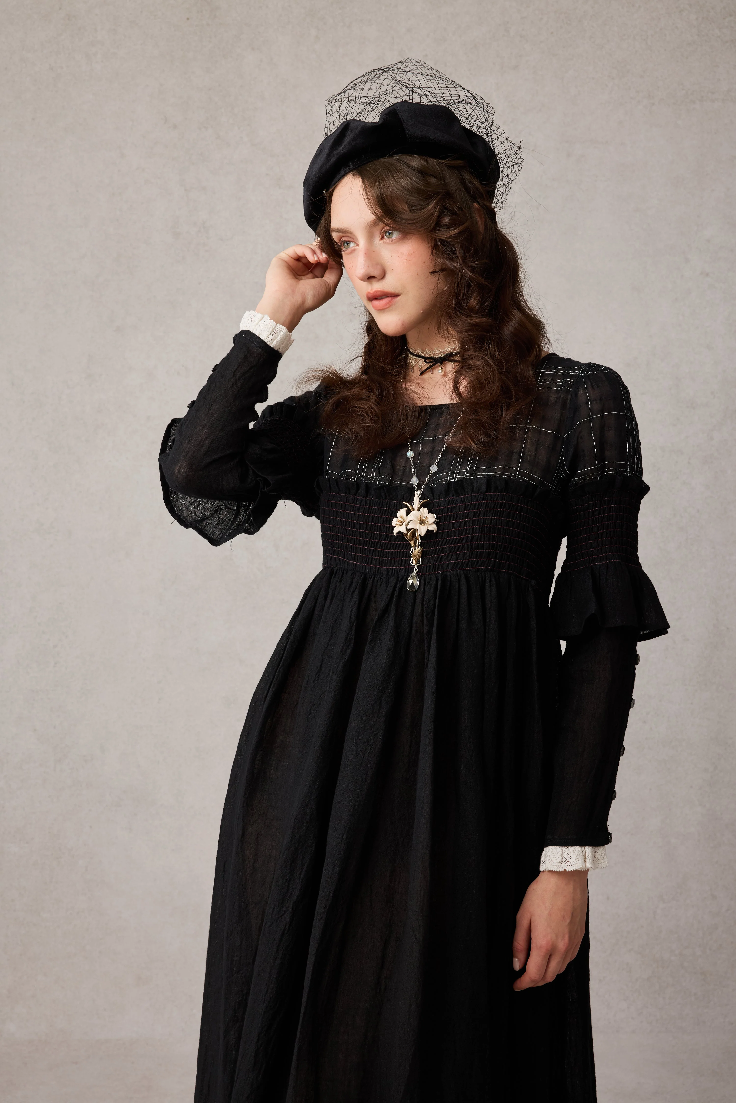 Orchid 19 |romantic linen gown - Image 9