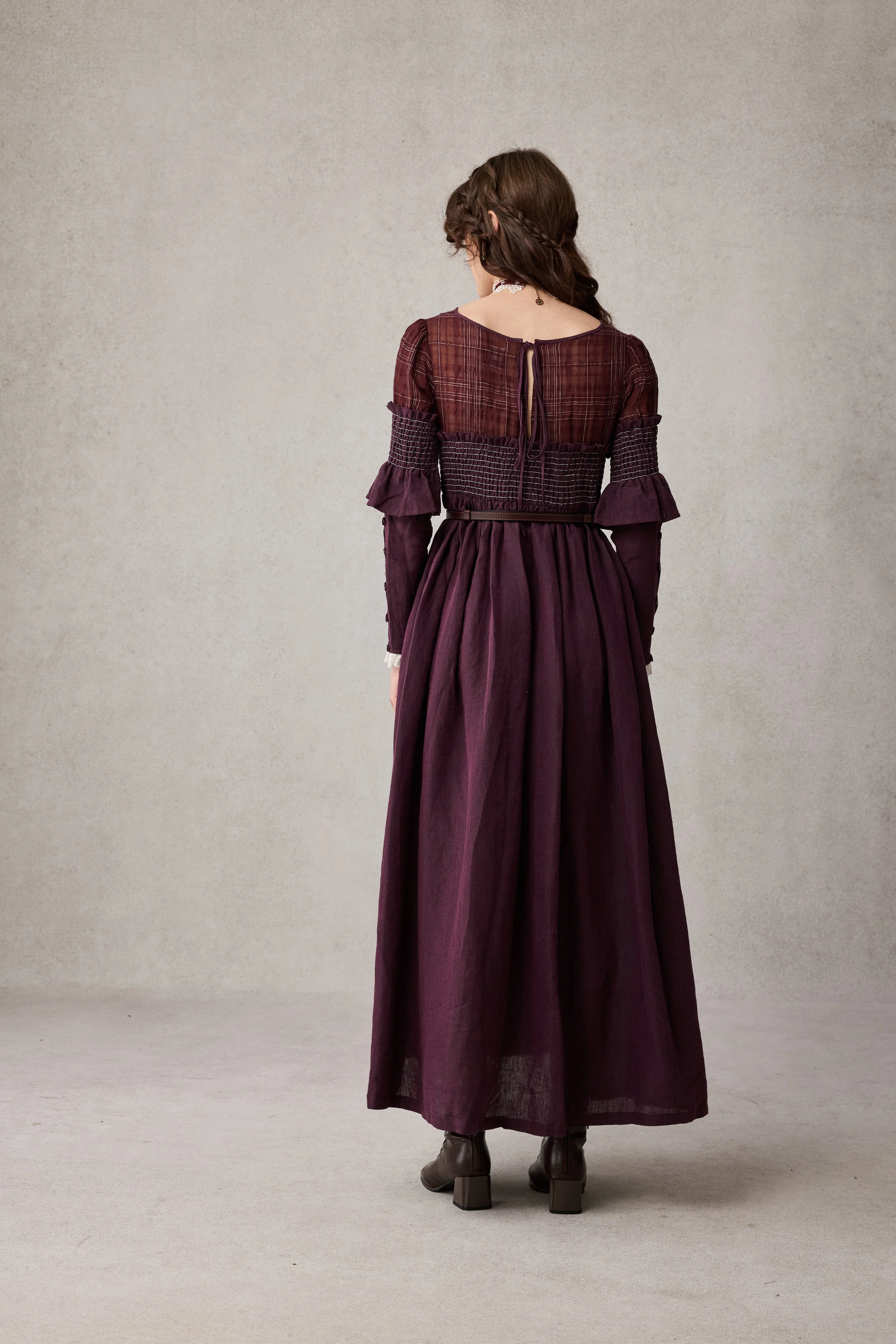 Orchid 19 |romantic linen gown - Image 10