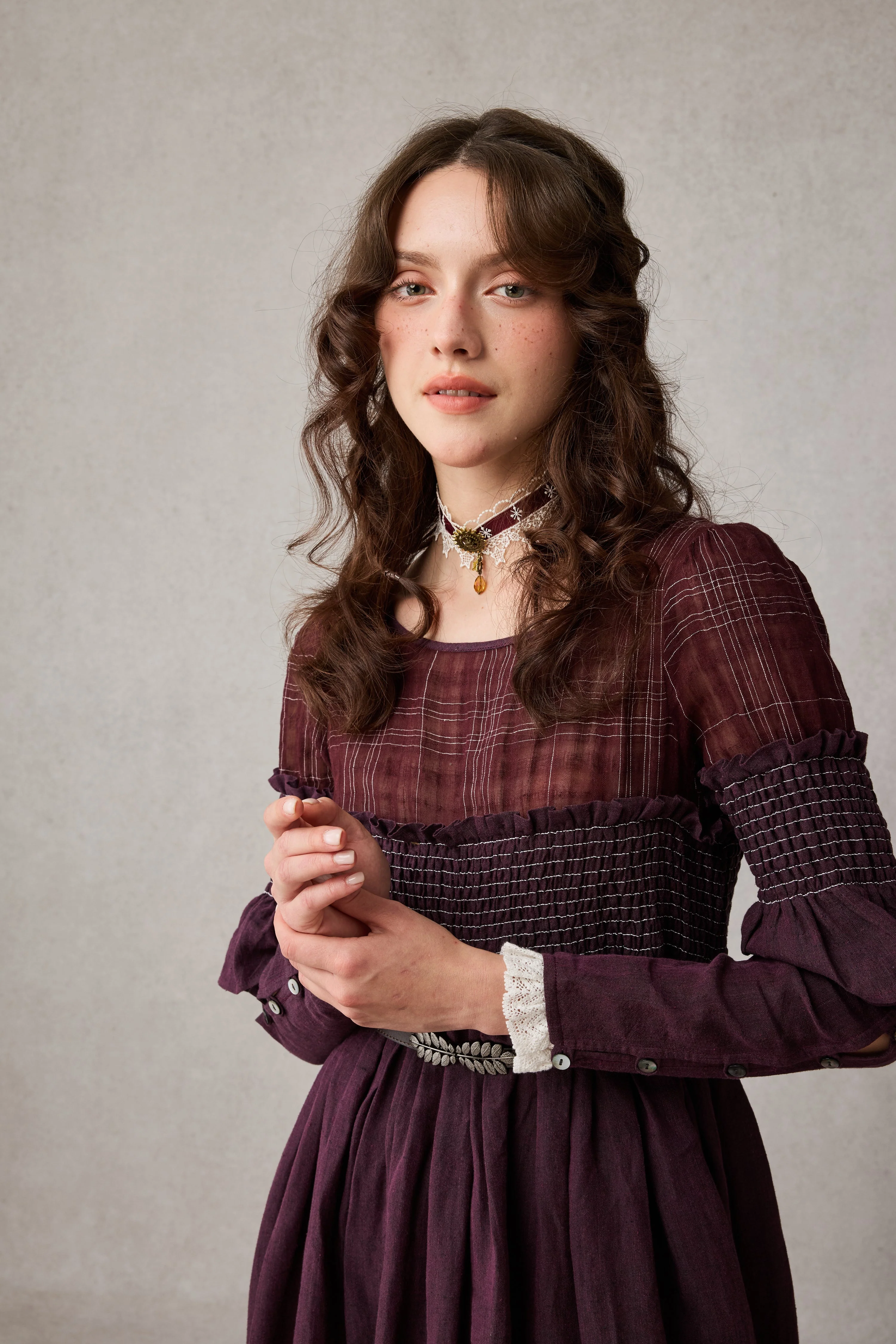 Orchid 19 |romantic linen gown - Image 4