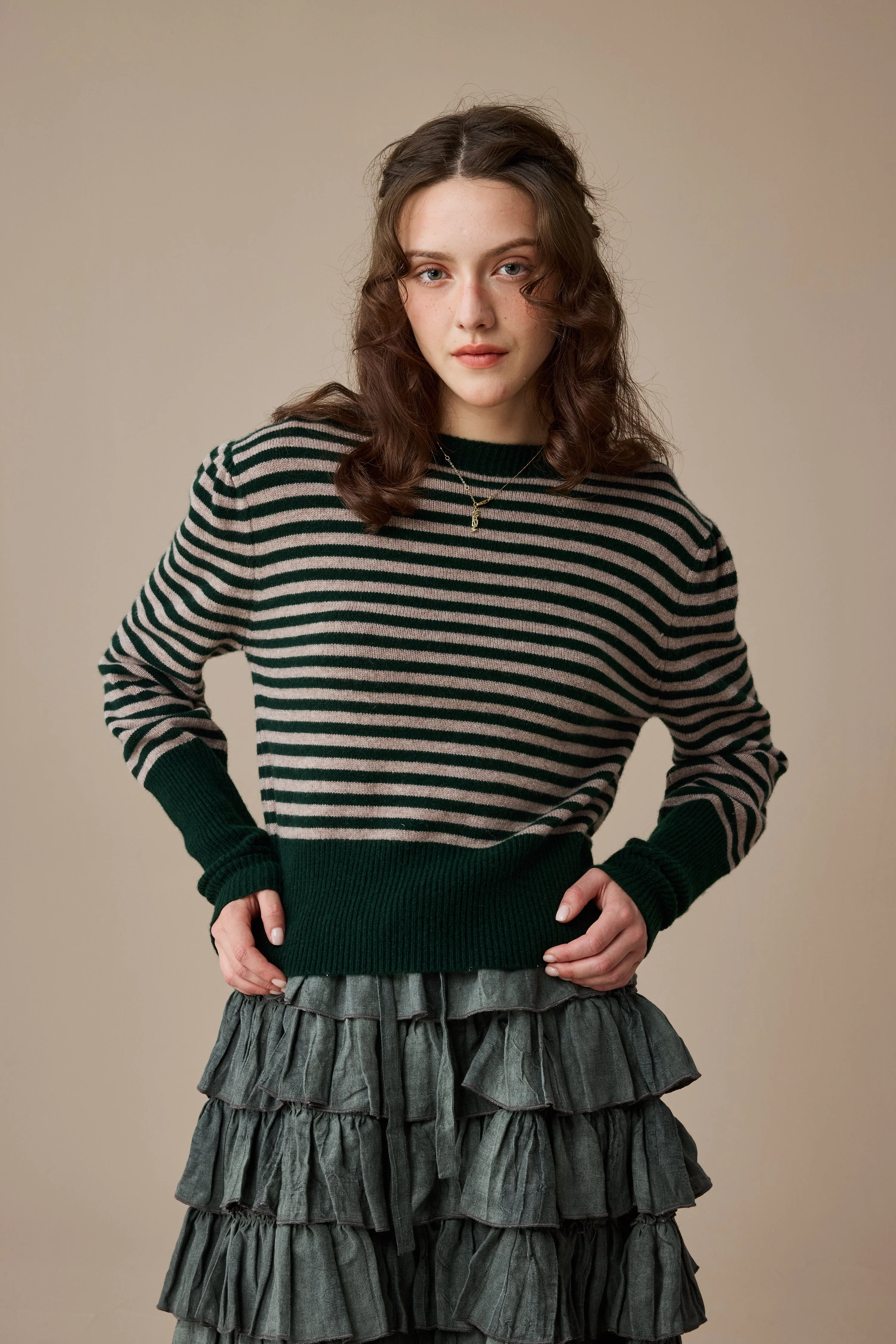 Oxford 13|100% wool classic striped pullover jumper - Image 15