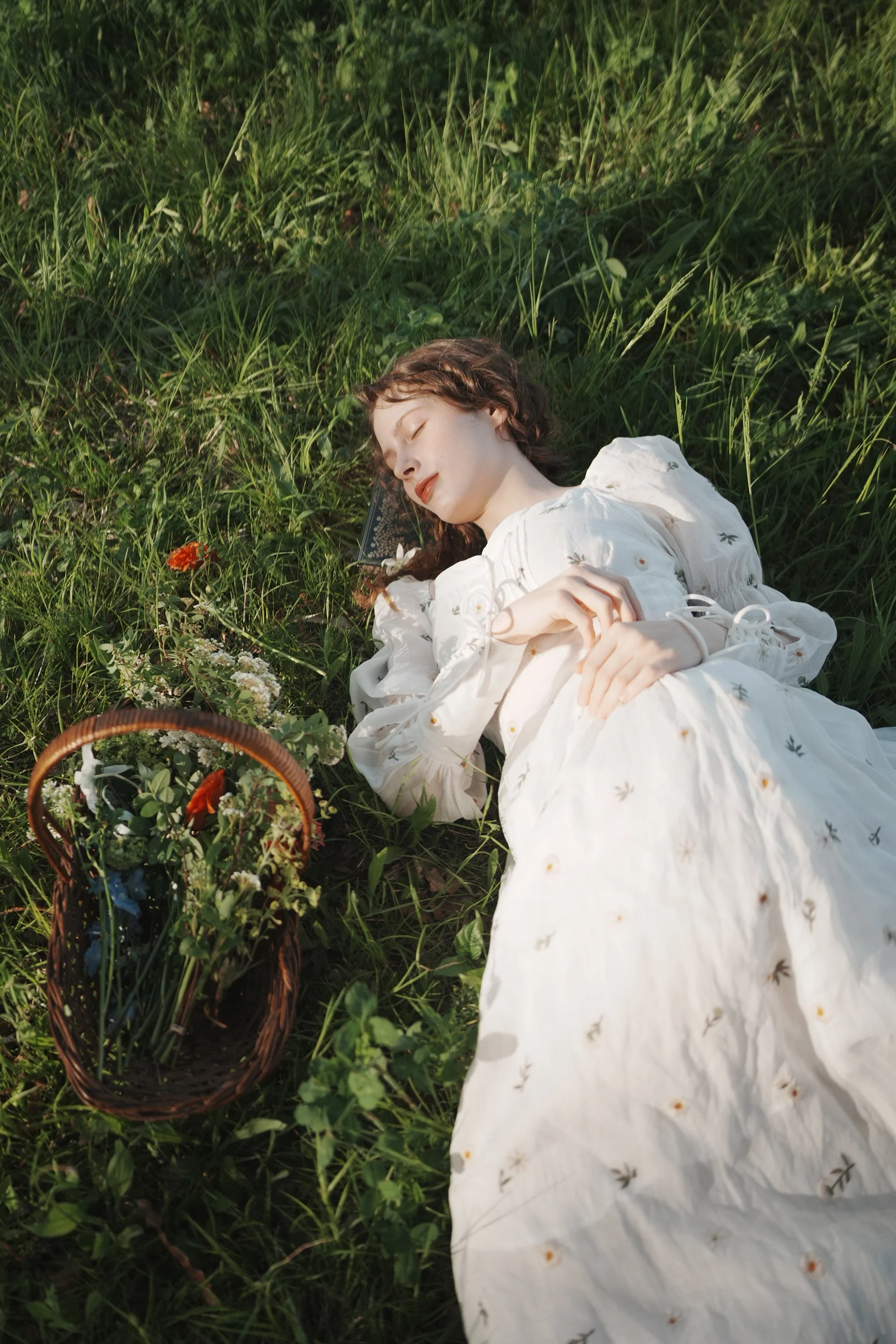 Phoenix 24 | Embroidery Daisy Linen Dress - Image 7