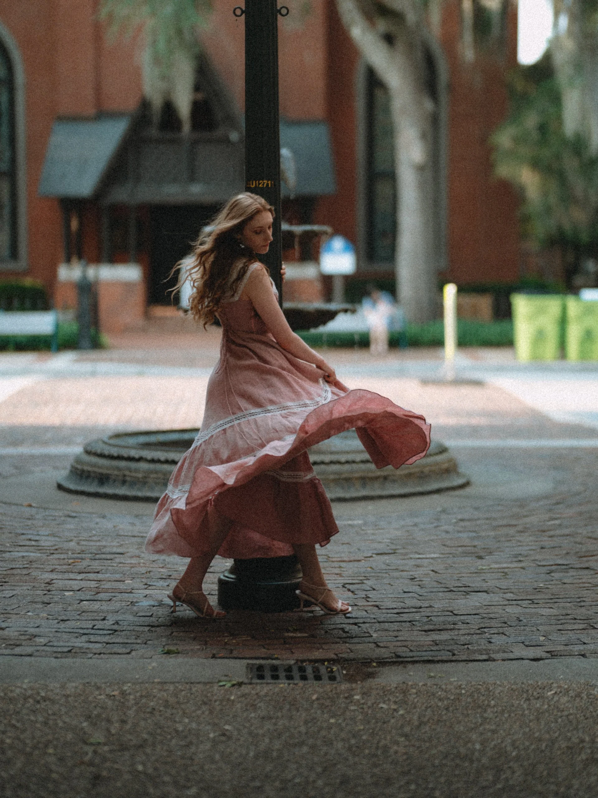 Cherry Tree 25 | Lace Linen flared dress - Image 12