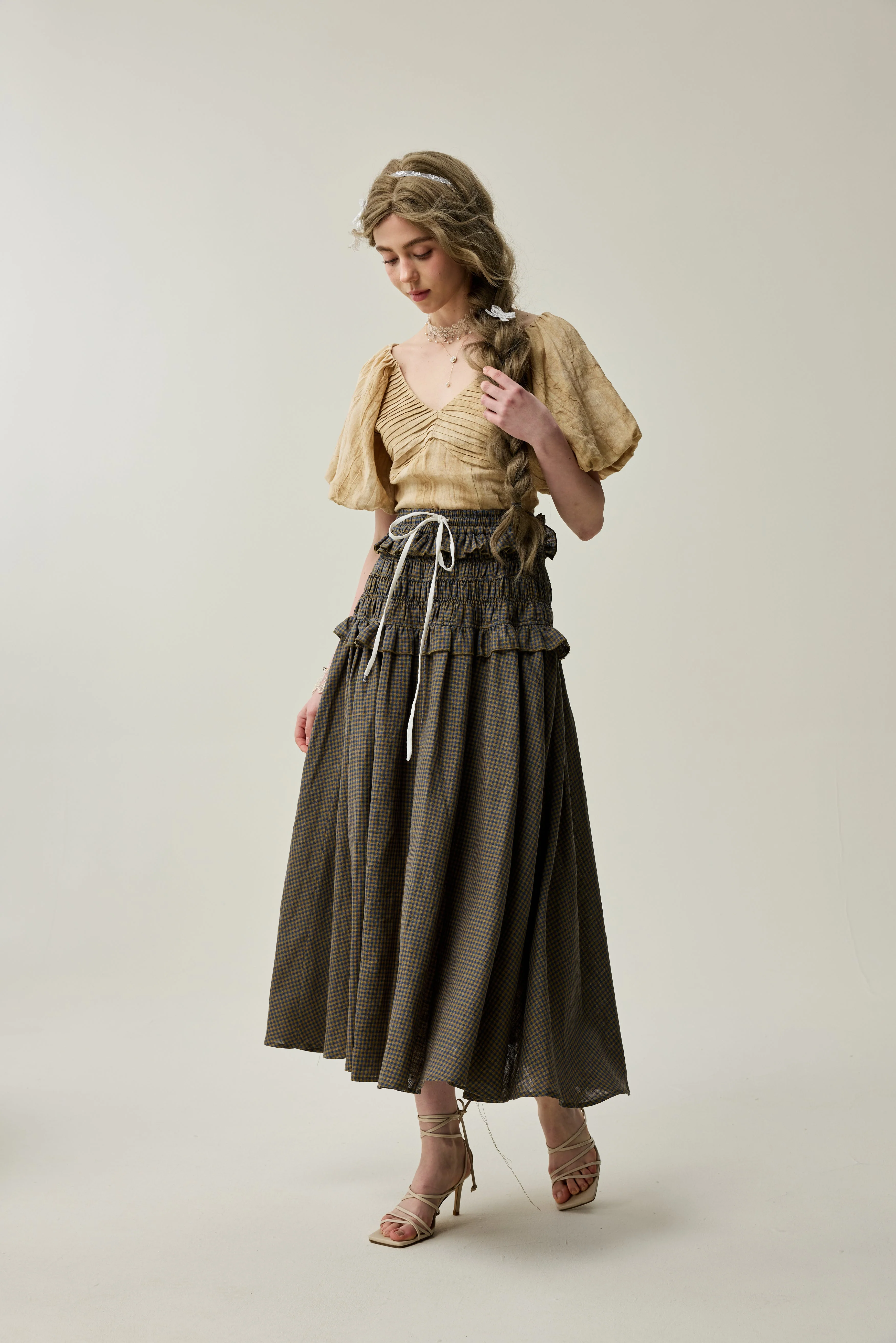 Wind 33 | Ruffled linen skirt - Image 13