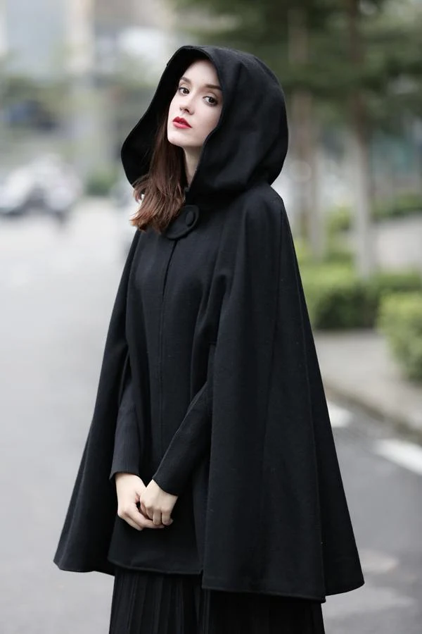 The New Yorker | Hooded Cashmere Cape - Image 4