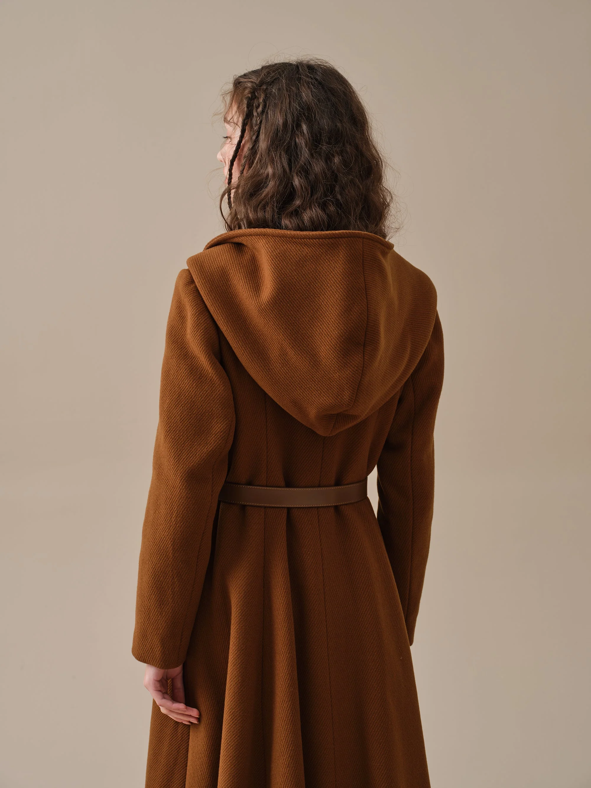 Trista 24 | 100% twill wool hooded coat - Image 29