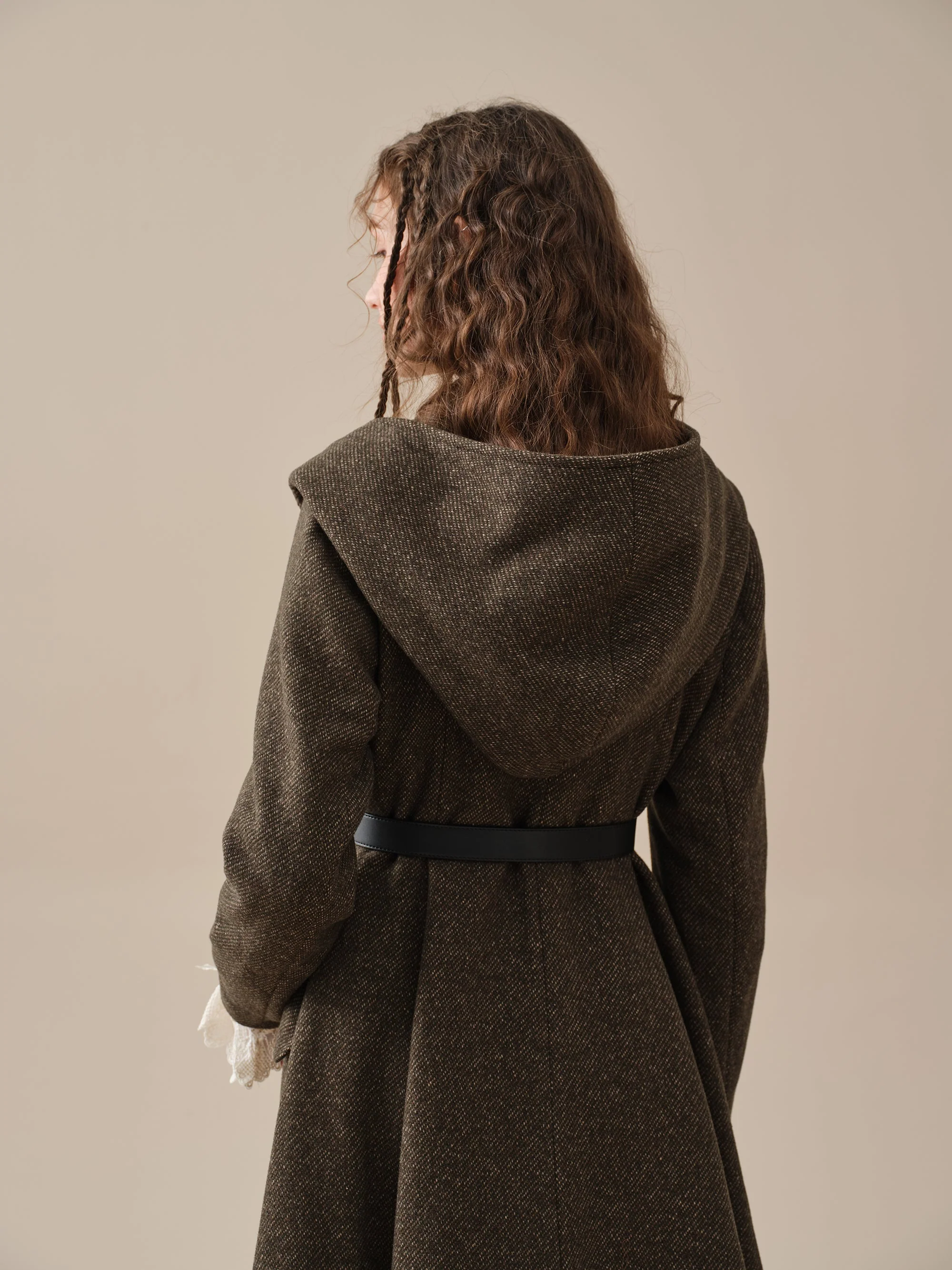 Trista 24 | 100% twill wool hooded coat - Image 26