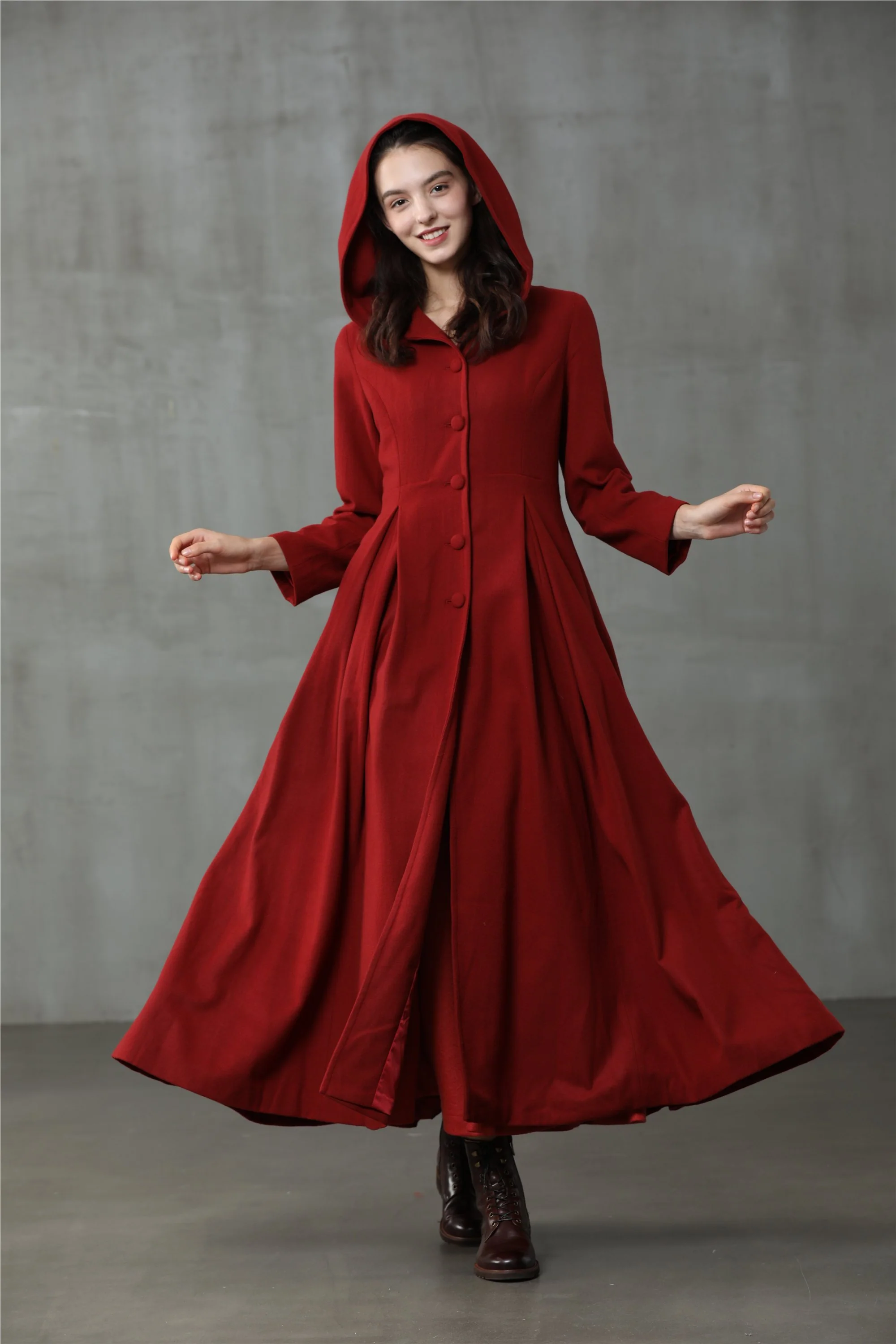 My Fair Lady 26 | Hooded Wool Coat - Image 12