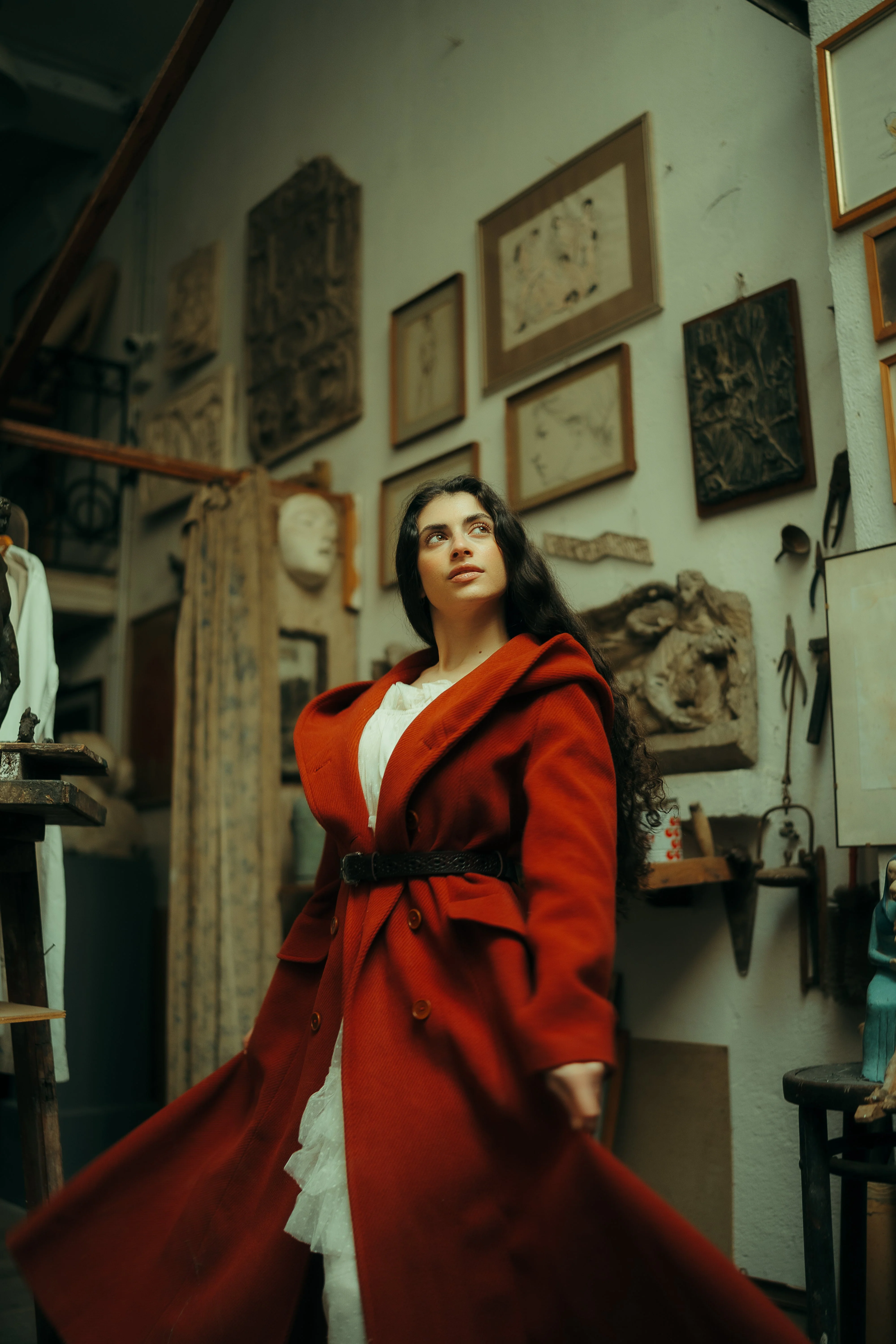 Trista 24 | 100% twill wool hooded coat - Image 6